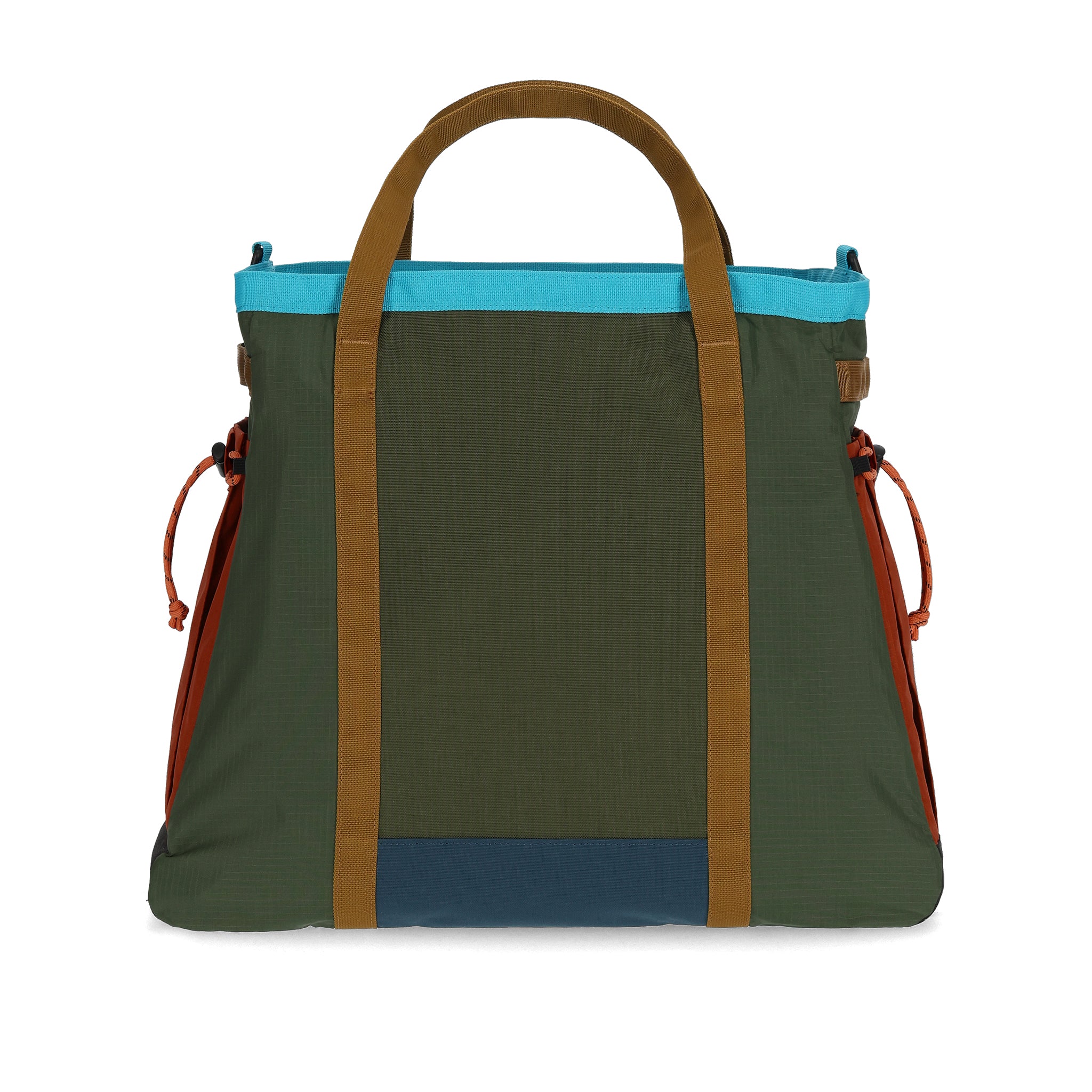 Rückansicht der Topo Designs Mountain Gear Bag in "Olive / Hemp"