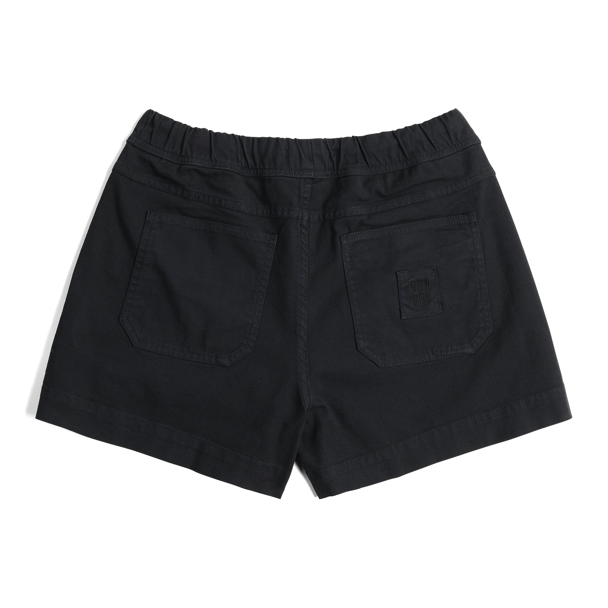 Rückansicht der Topo Designs Dirt Shorts - Damen in "Black"