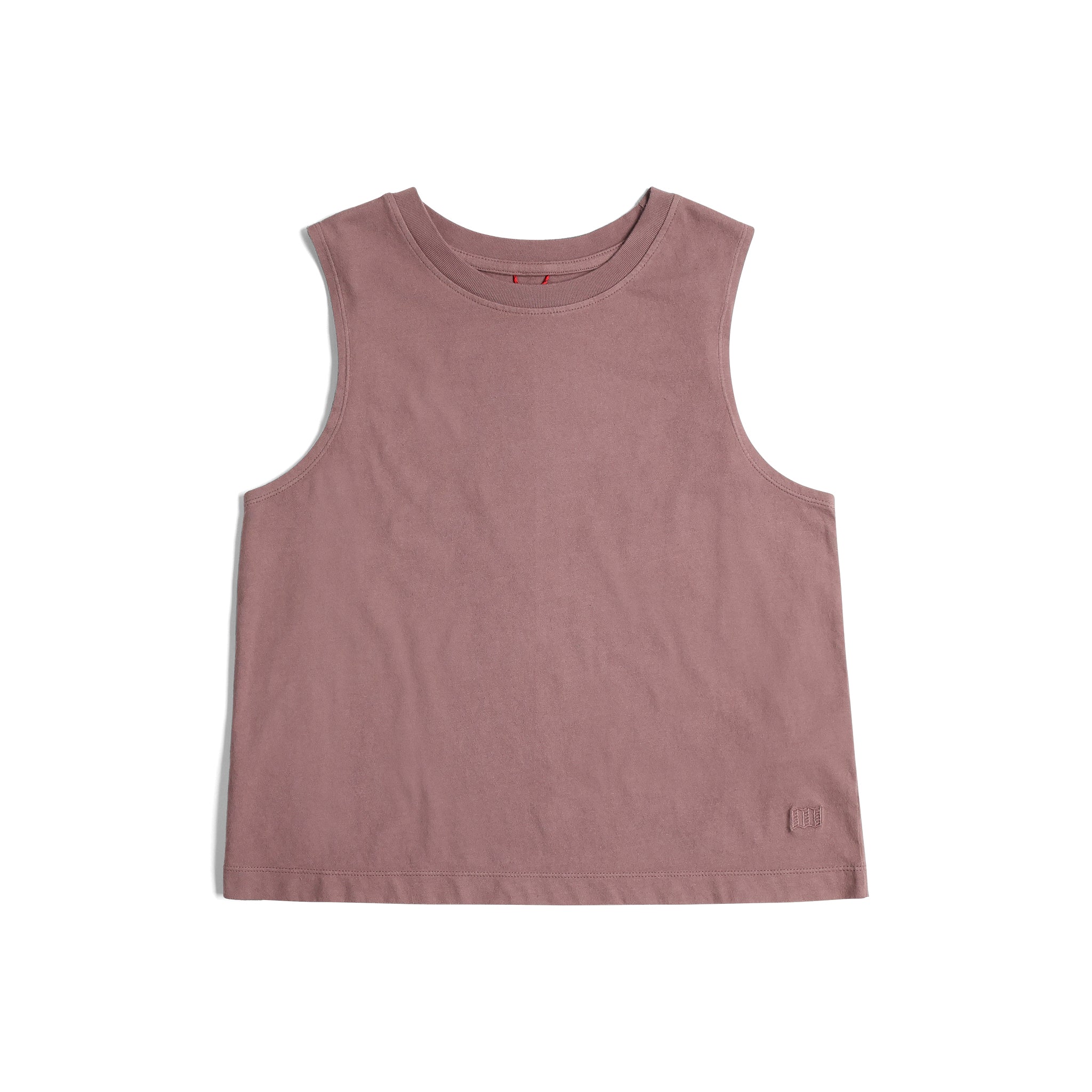 Frontansicht des Topo Designs Dirt Tank - Damen in "Peppercorn"