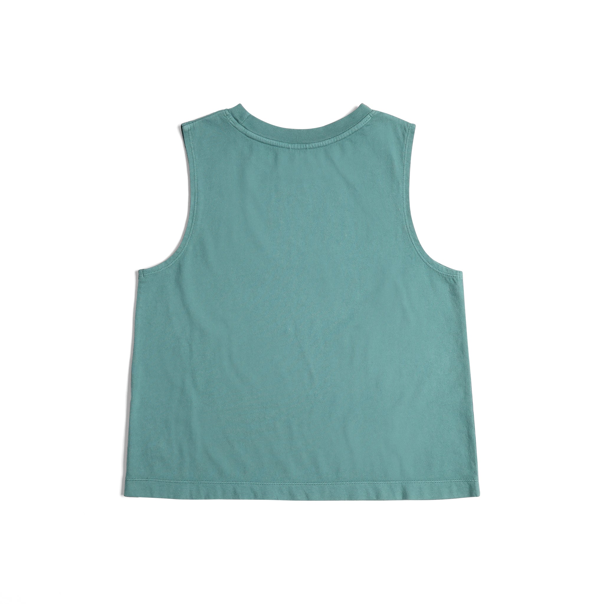 Rückansicht des Topo Designs Dirt Tank - Damen in "Sea Pine"