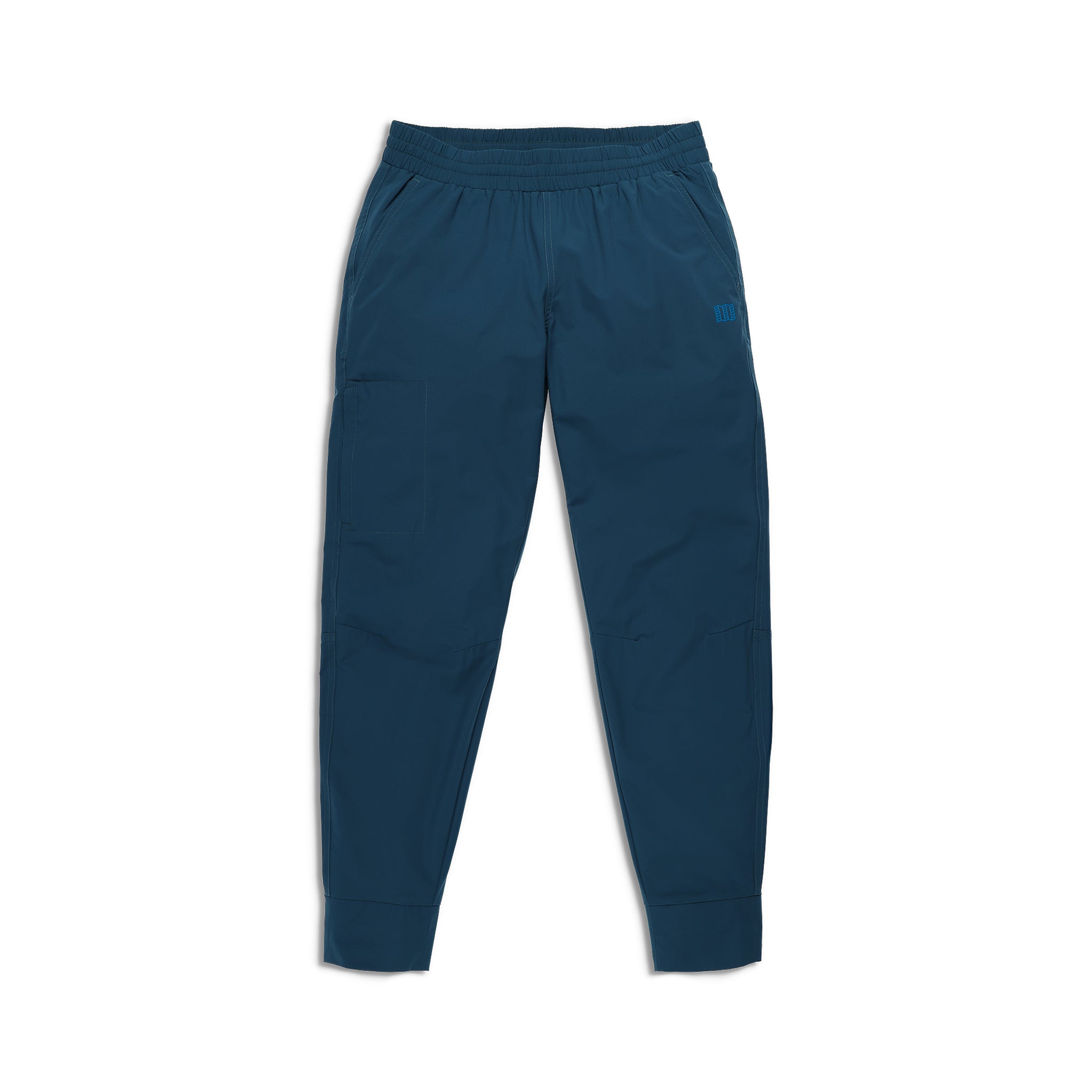 Vorderansicht des Topo Designs Global Jogger - Damen in "Pond Blue"