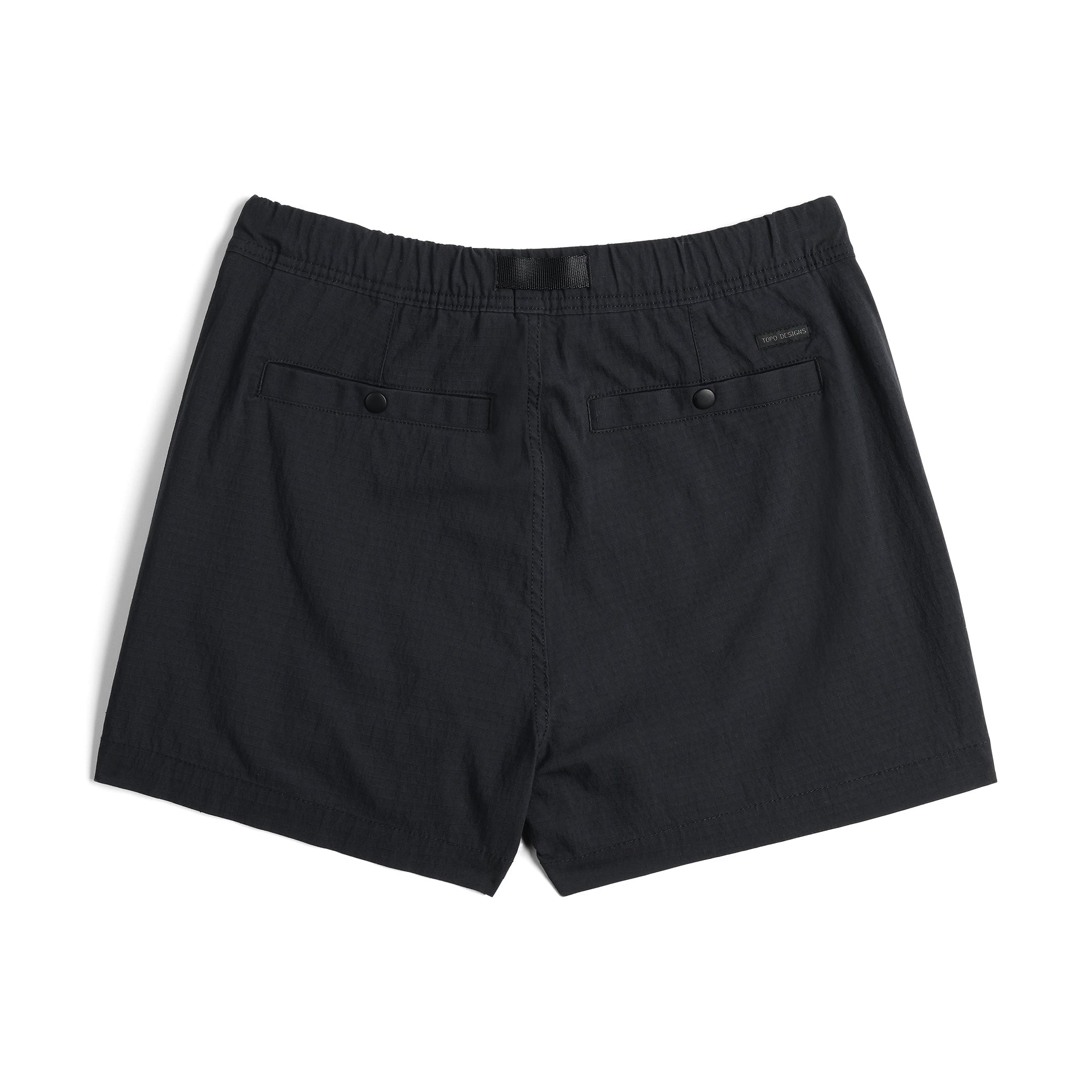 Rückansicht der Topo Designs Mountain Short Ripstop - Damen in "Black"