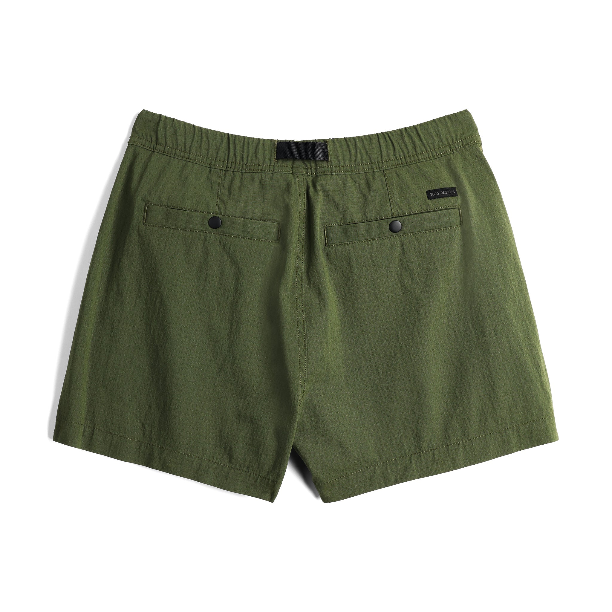 Rückansicht der Topo Designs Mountain Short Ripstop - Damen in "Olive"