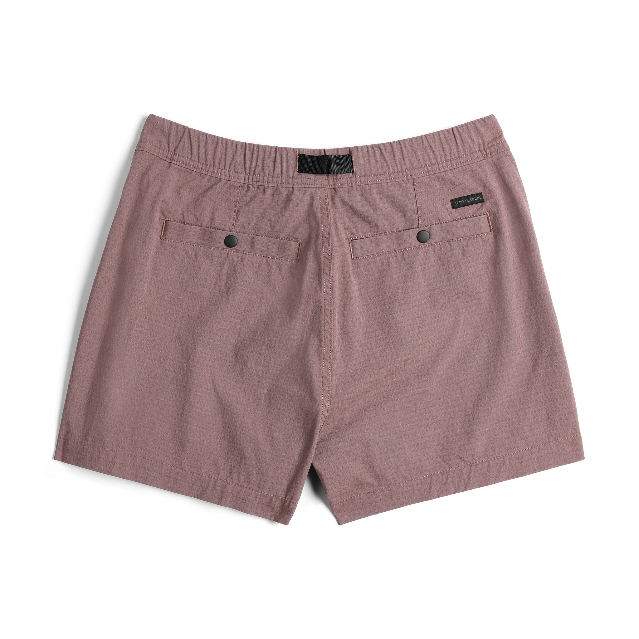 Rückansicht der Topo Designs Mountain Short Ripstop - Damen in "Peppercorn"