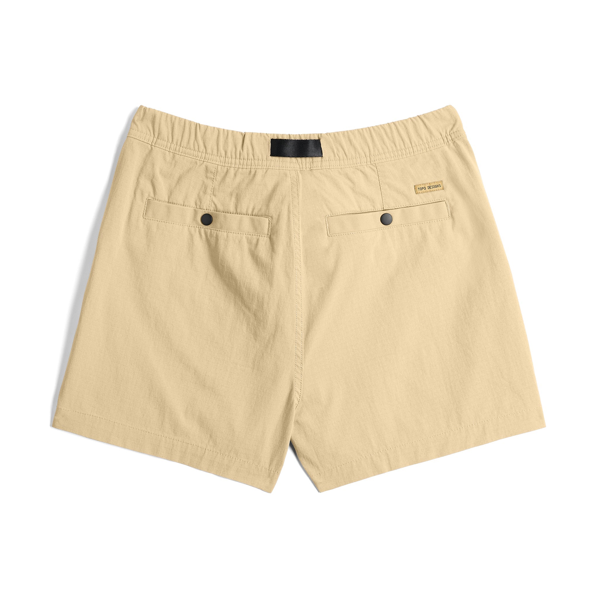 Rückansicht der Topo Designs Mountain Short Ripstop - Damen in "Sahara"