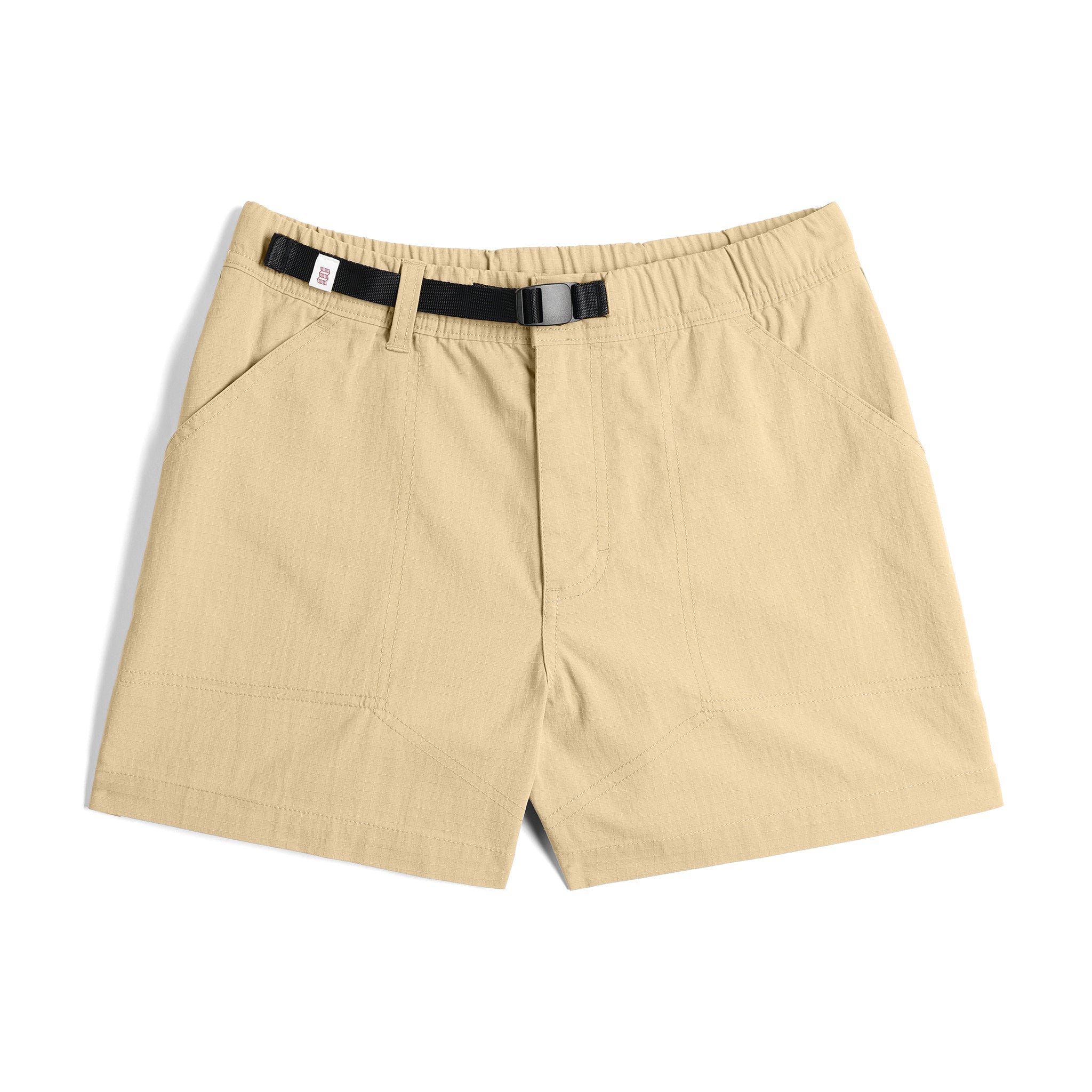 Vorderansicht der Topo Designs Mountain Short Ripstop - Damen in "Sahara"