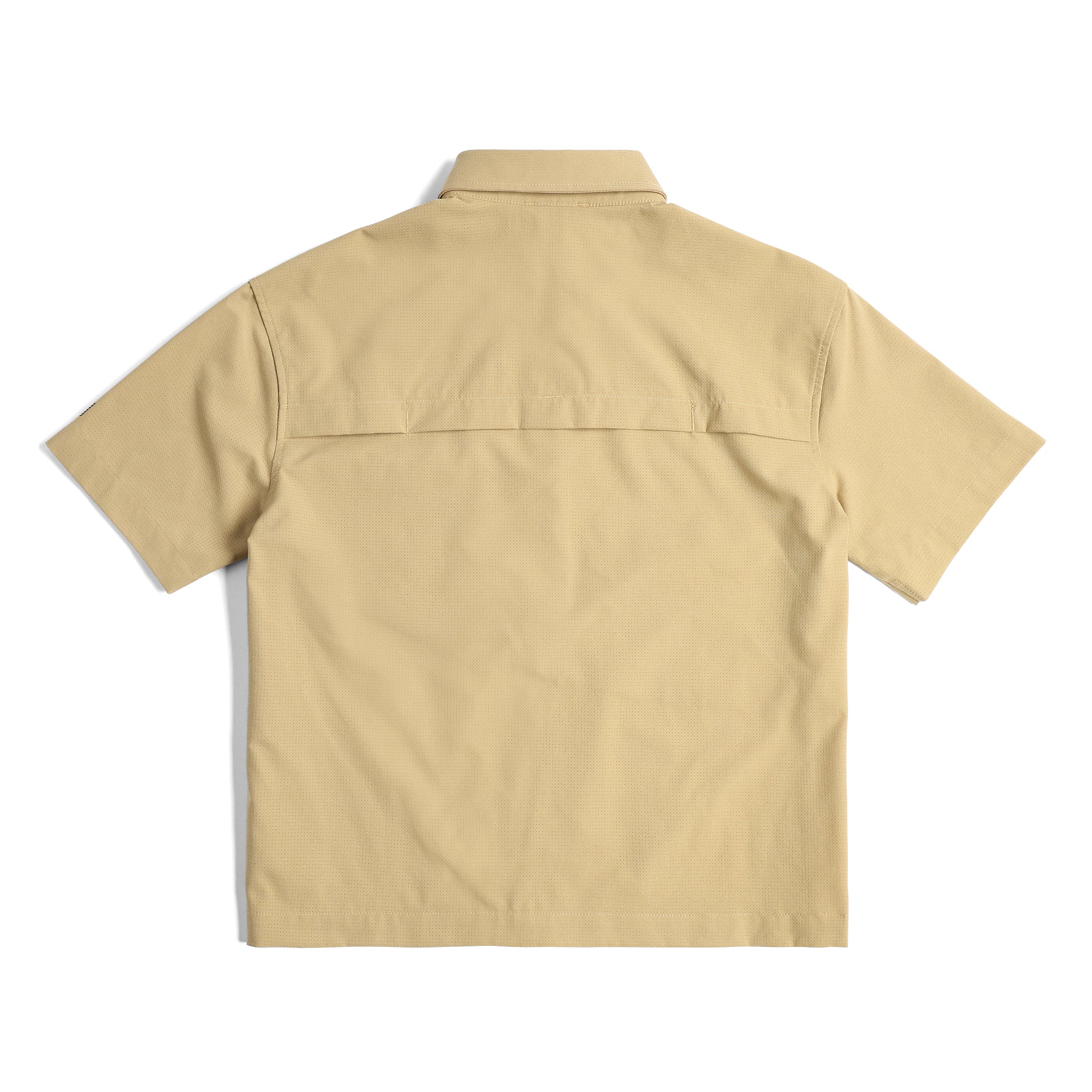 Rückenansicht von Topo Designs Retro River Shirt Ss - Damen in "Sahara"