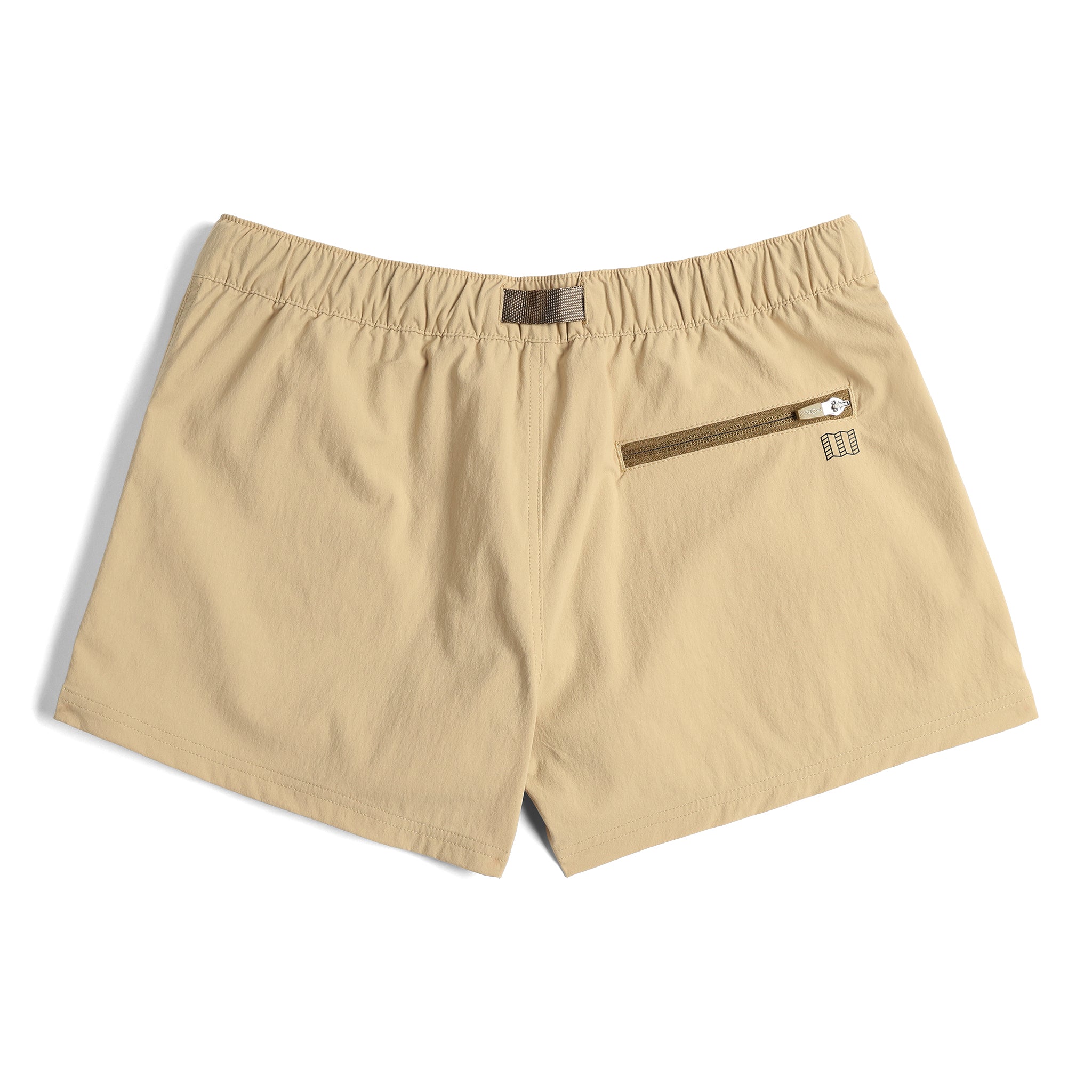 Rückansicht der Topo Designs Retro River Shorts - Damen in "Sahara"