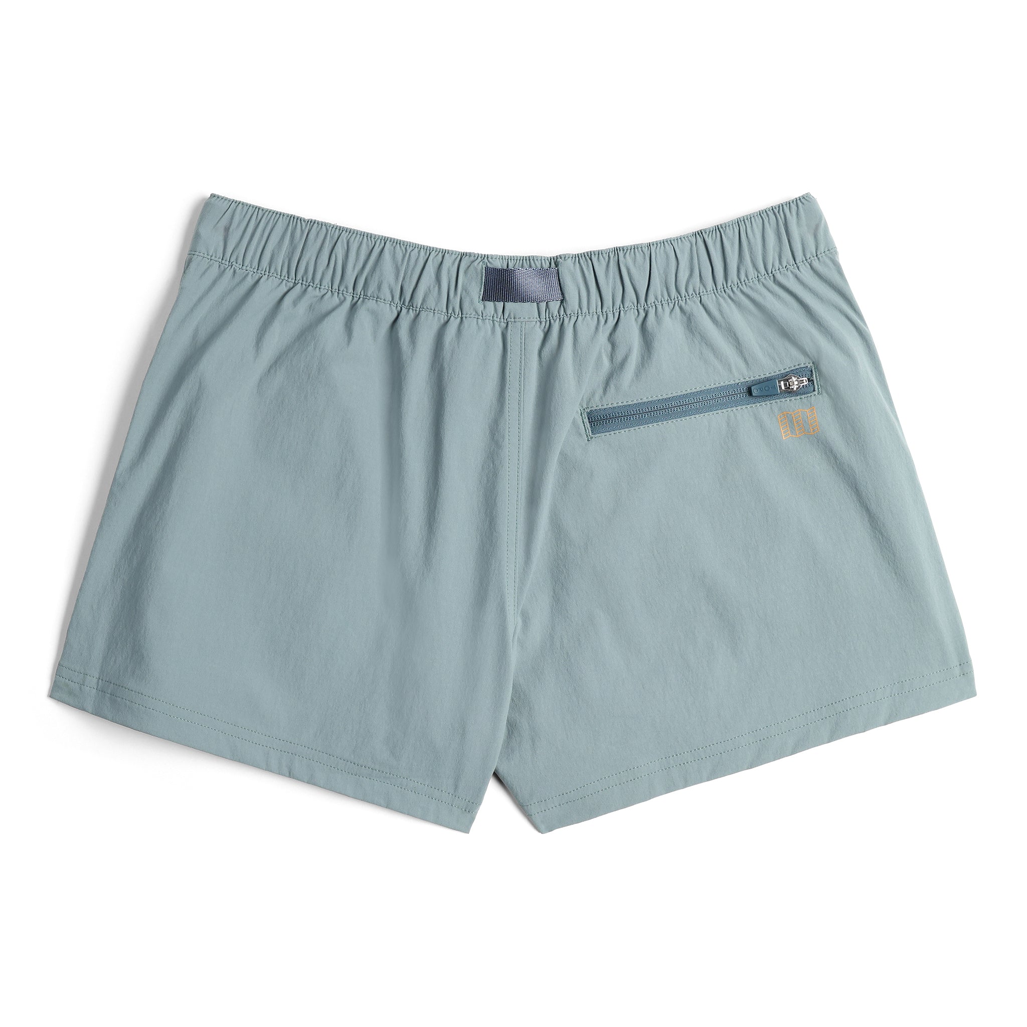 Rückansicht der Topo Designs Retro River Shorts - Damen in "Slate / Meteor"