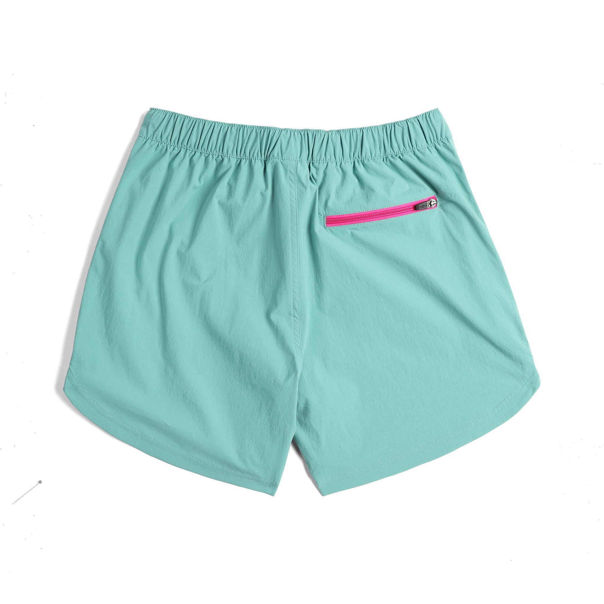 Rückansicht der Topo Designs River Shorts - Damen in "Geode Green"