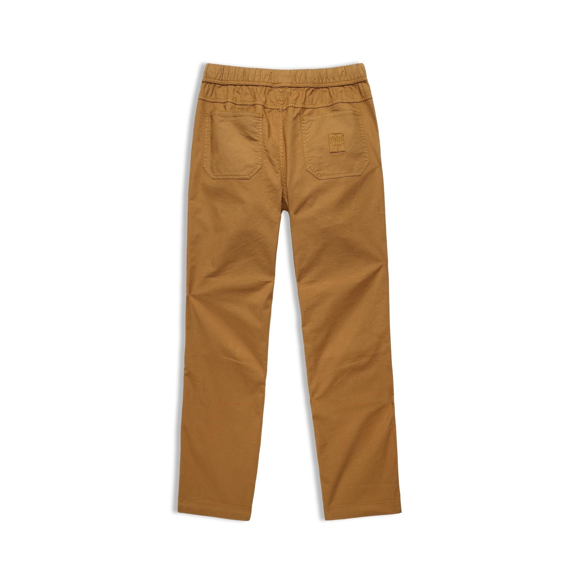 Rückansicht der Topo Designs Desert Hose - Herren in "Dark Khaki"