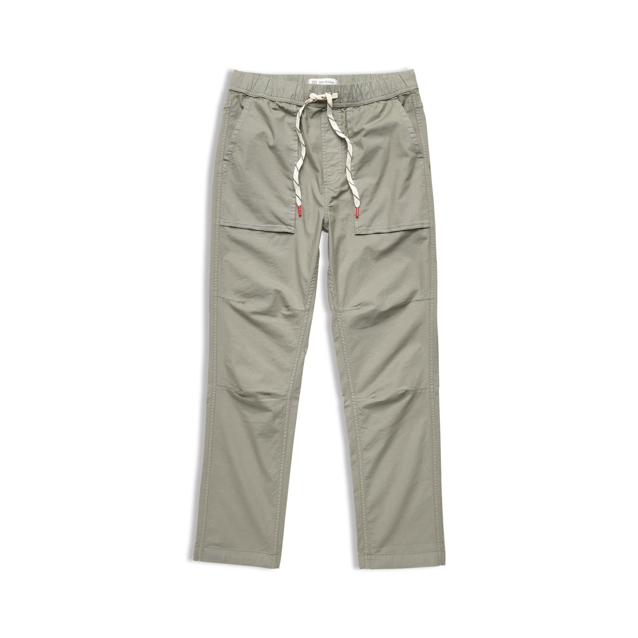 Vorderansicht der Topo Designs Desert Hose - Herren in "Dried Sage"