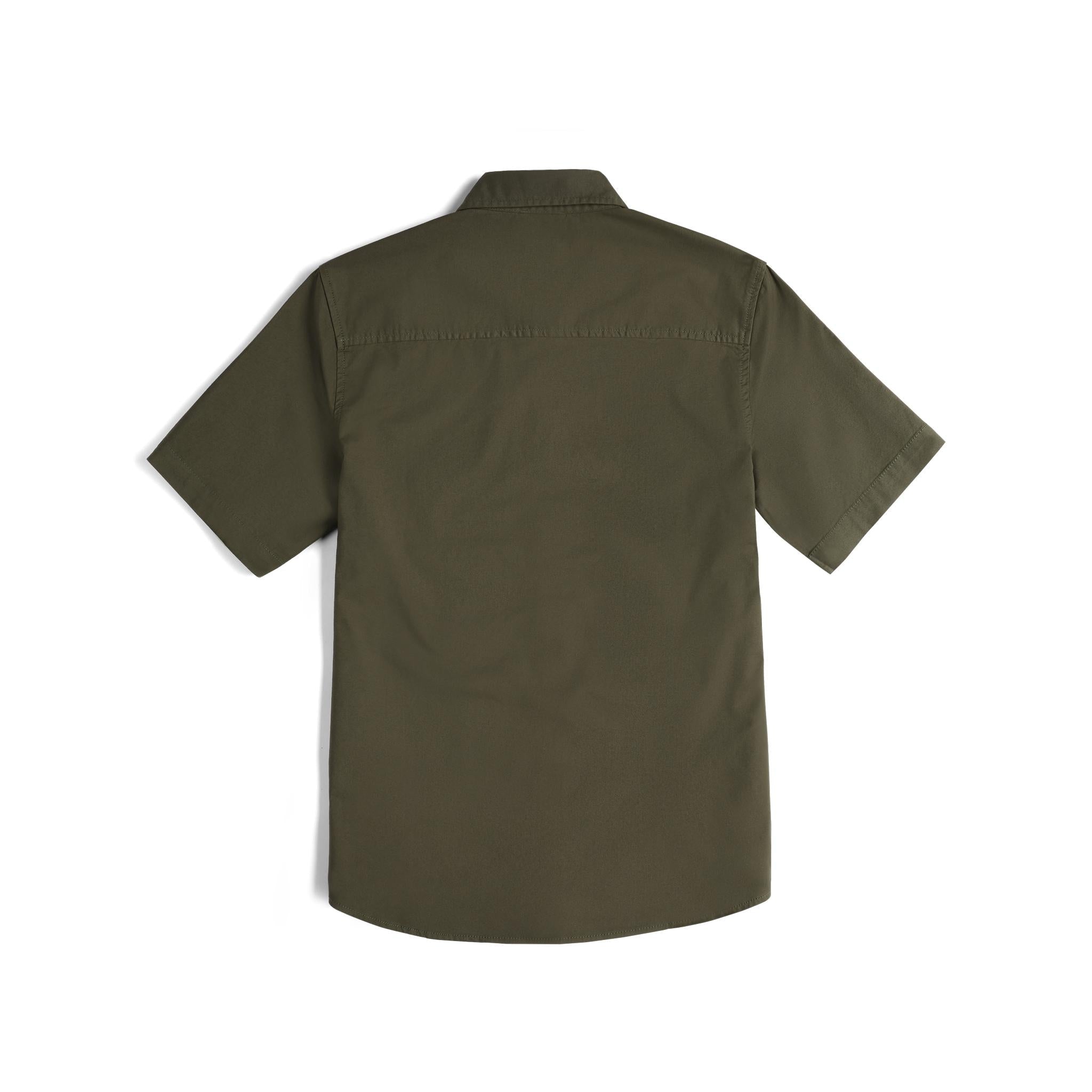 Rückenansicht von Topo Designs Dirt Desert Shirt Ss - Herren in "Beetle"