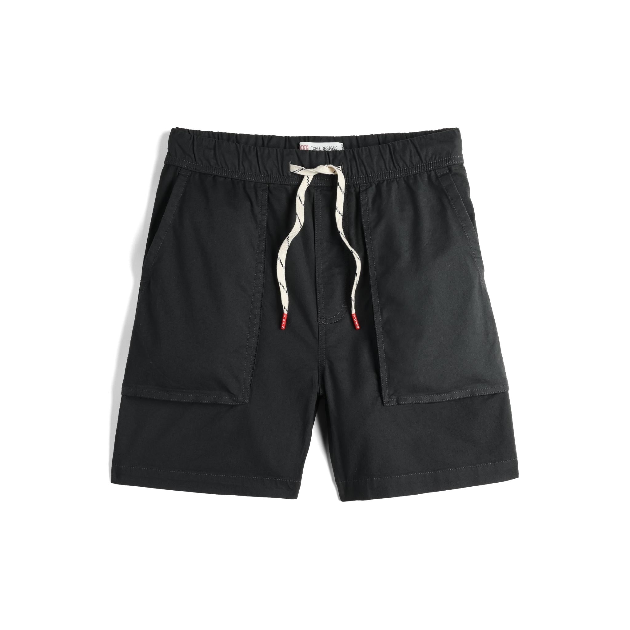 Vorderansicht der Topo Designs Desert Shorts - Herren in "Asphalt"