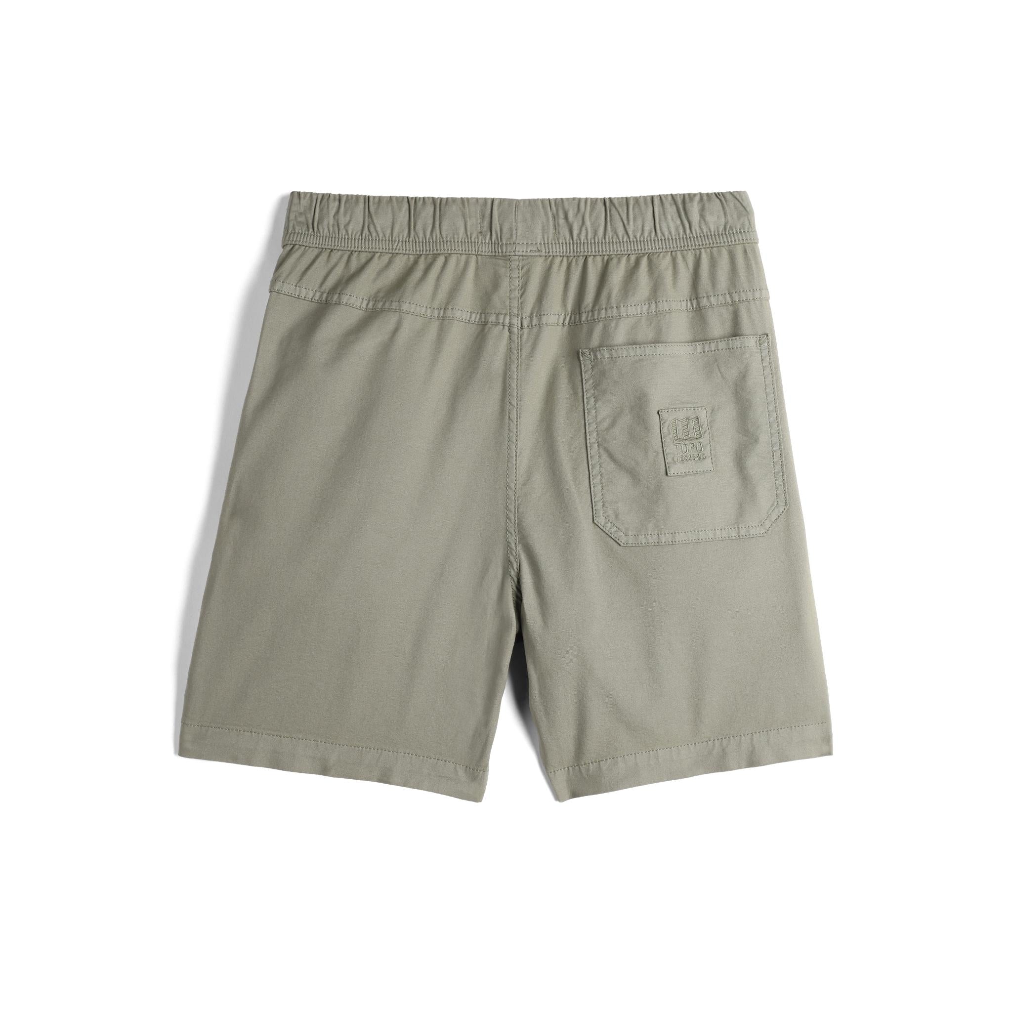 Rückansicht der Topo Designs Desert Shorts - Herren in "Dried Sage"