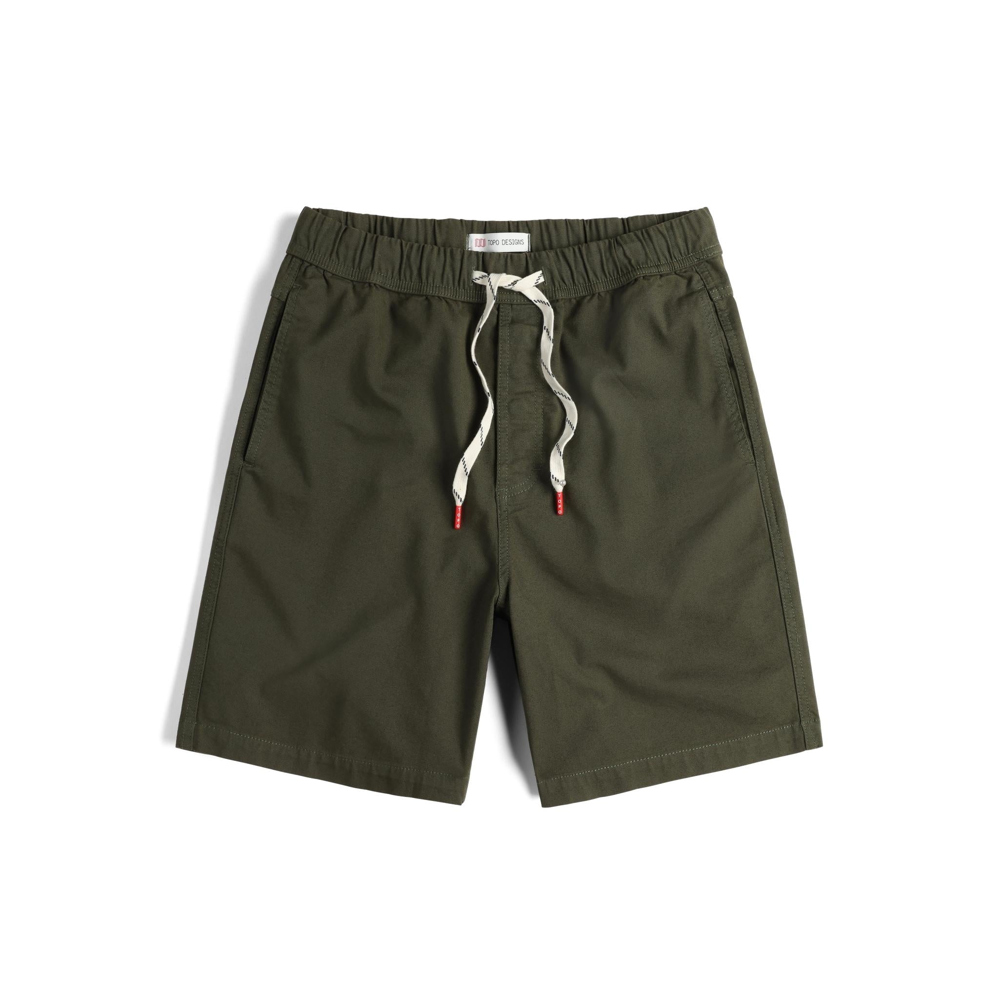 Vorderansicht der Topo Designs Dirt Shorts - Herren in "Beetle"