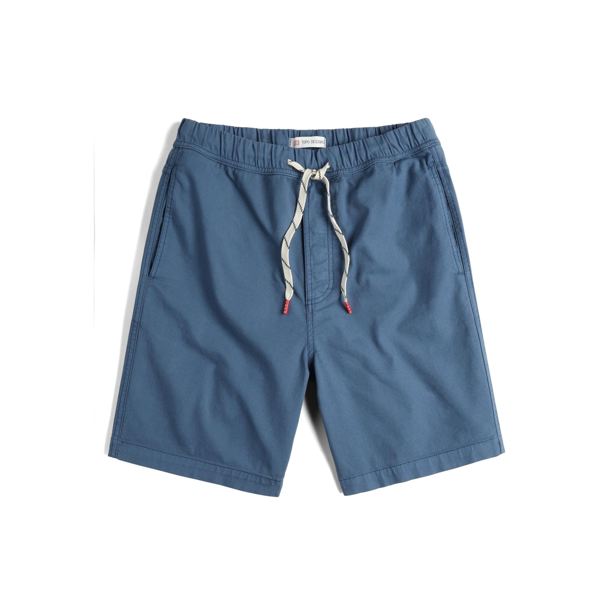 Vorderansicht der Topo Designs Dirt Shorts - Herren in "Stone Blue"