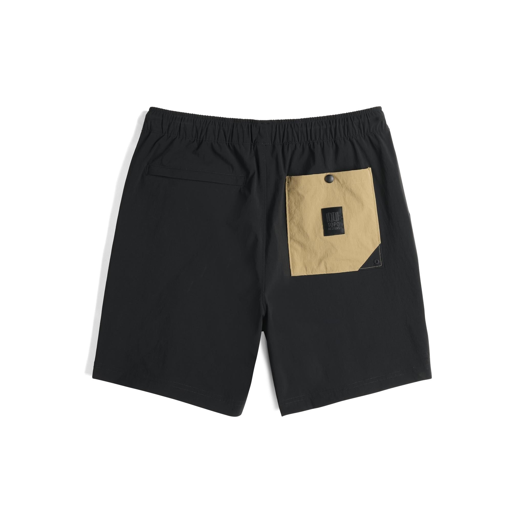 Rückansicht der Topo Designs Mesa Shorts - Herren in "Black"