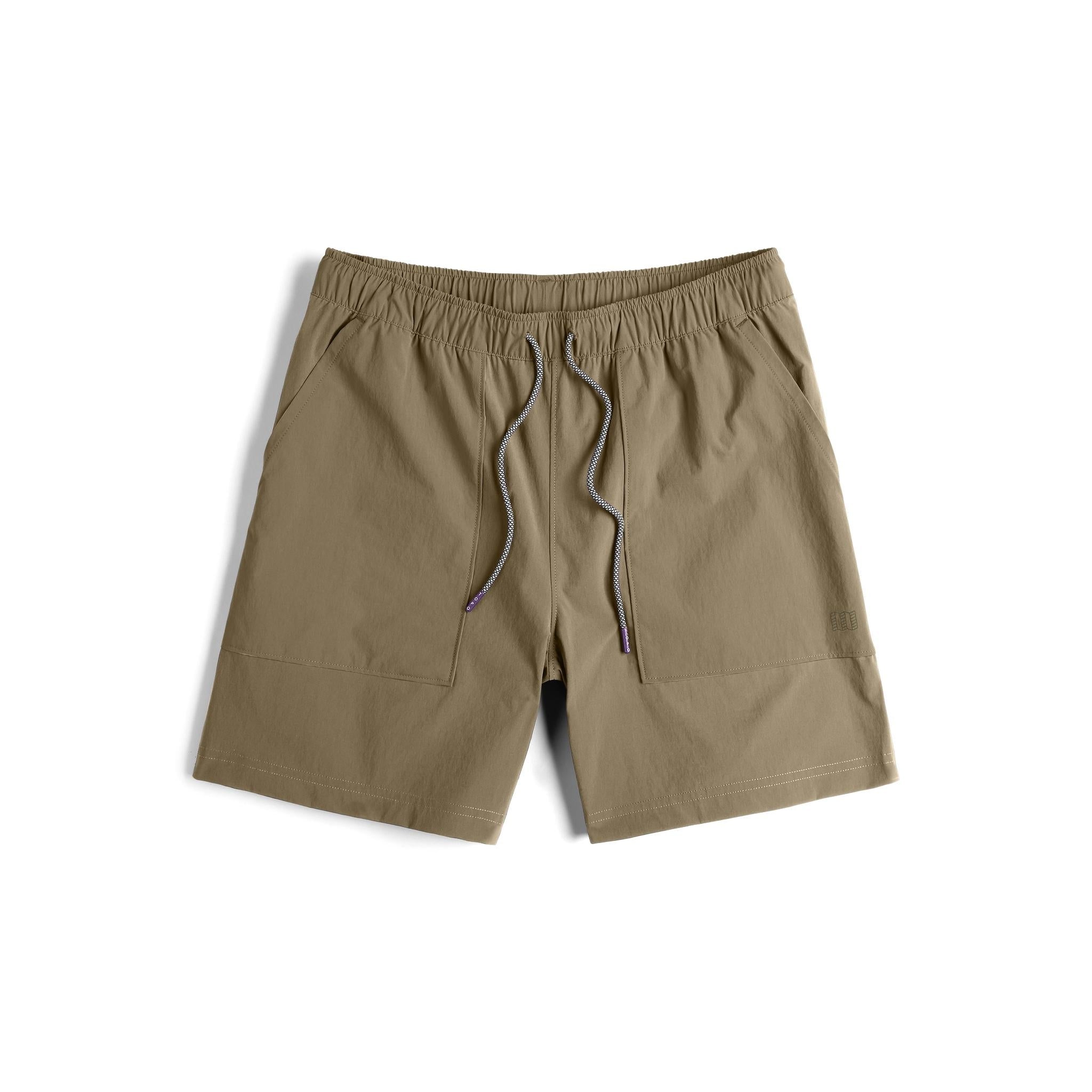 Vorderansicht der Topo Designs Mesa Shorts - Herren in "Elmwood"