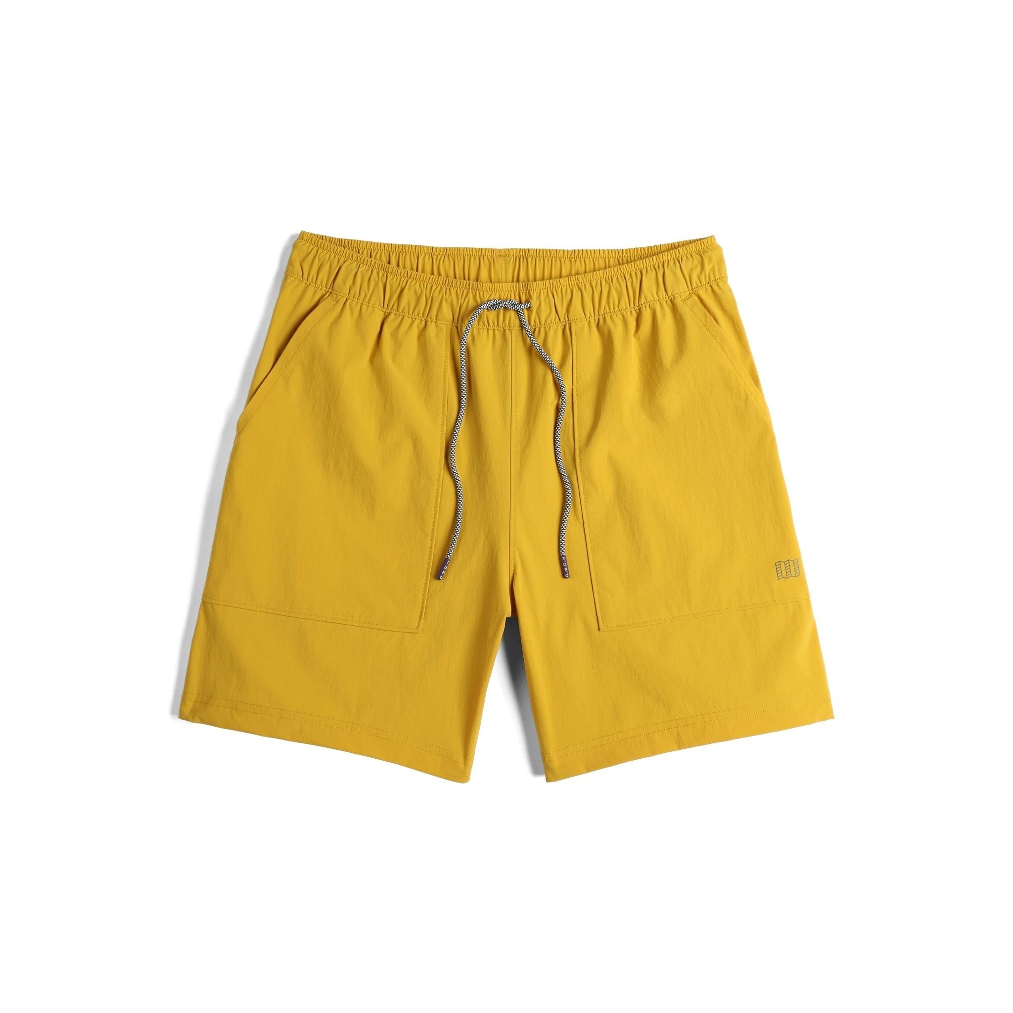 Vorderansicht der Topo Designs Mesa Shorts - Herren in "Honey"