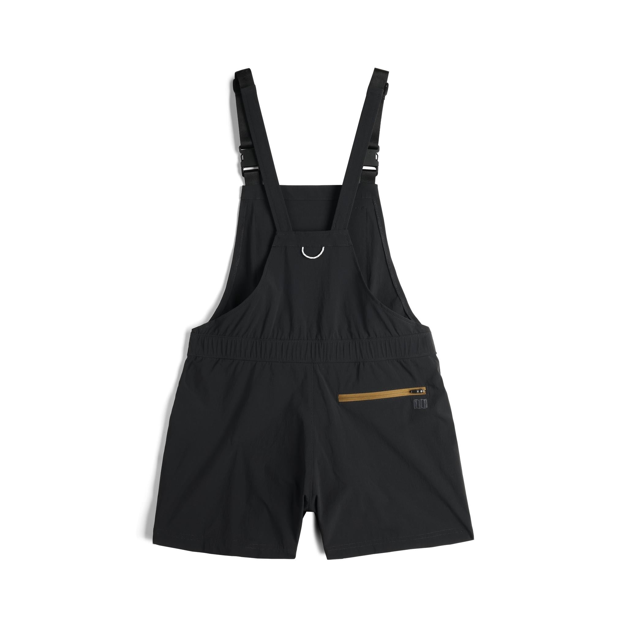 Rückenansicht von Topo Designs Roads Romper - Damen in "Black"