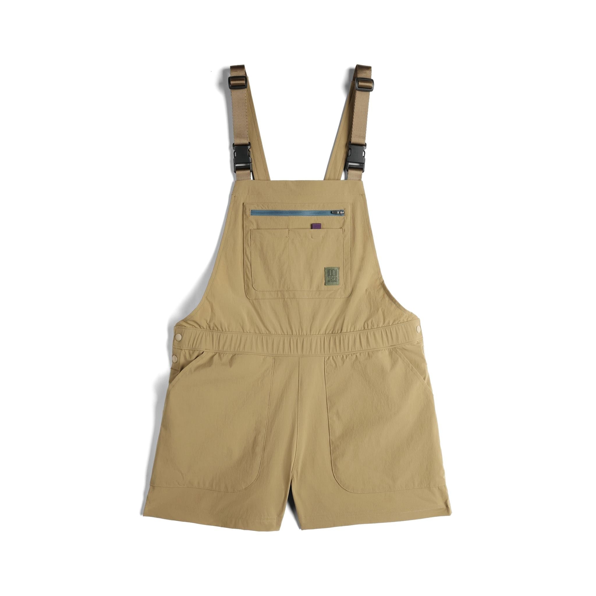 Vorderansicht des Topo Designs Roads Romper - Damen in "Elmwood"