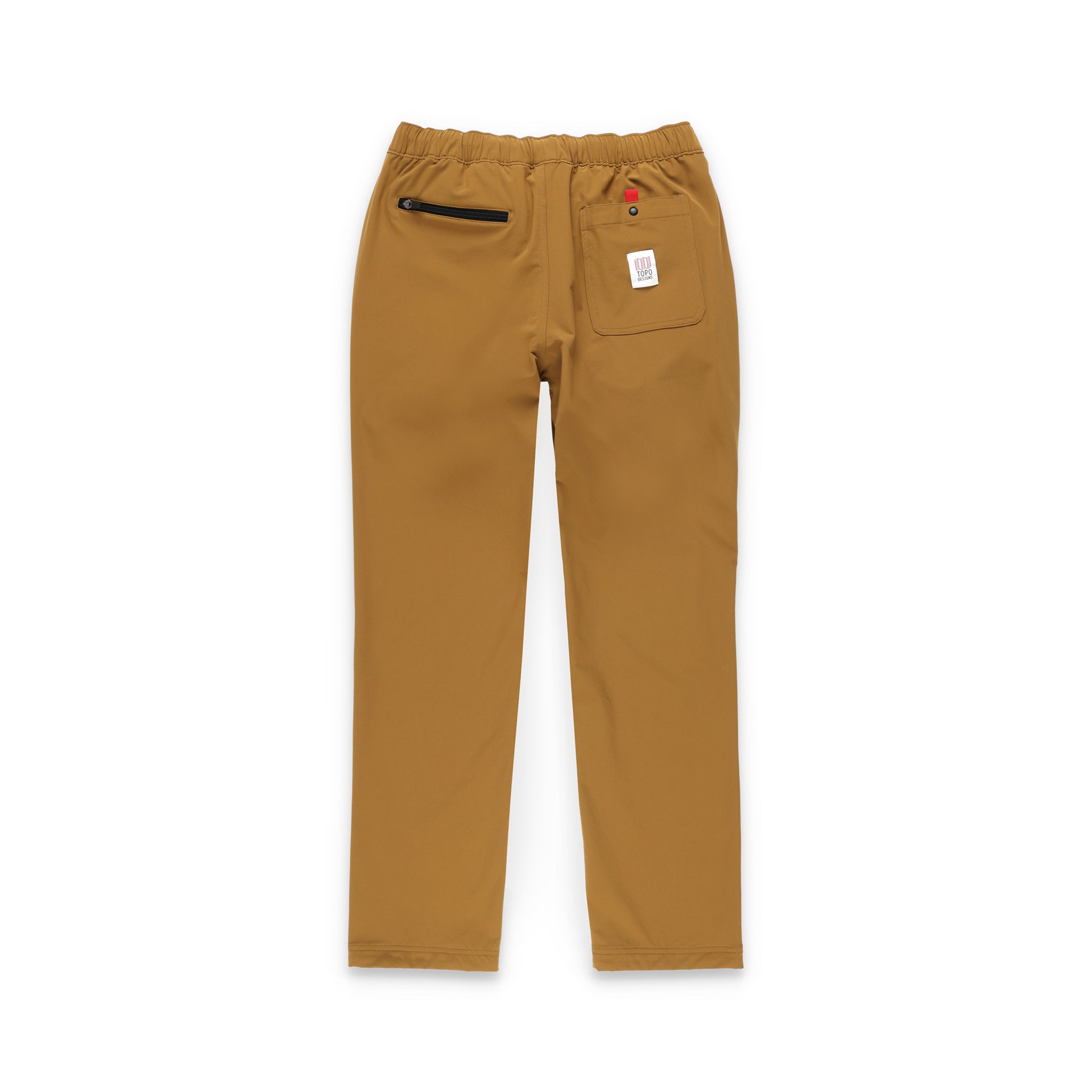 Rückseite der Topo Designs Herren Boulder leichte Kletter- & Hose in "dark khaki" braun