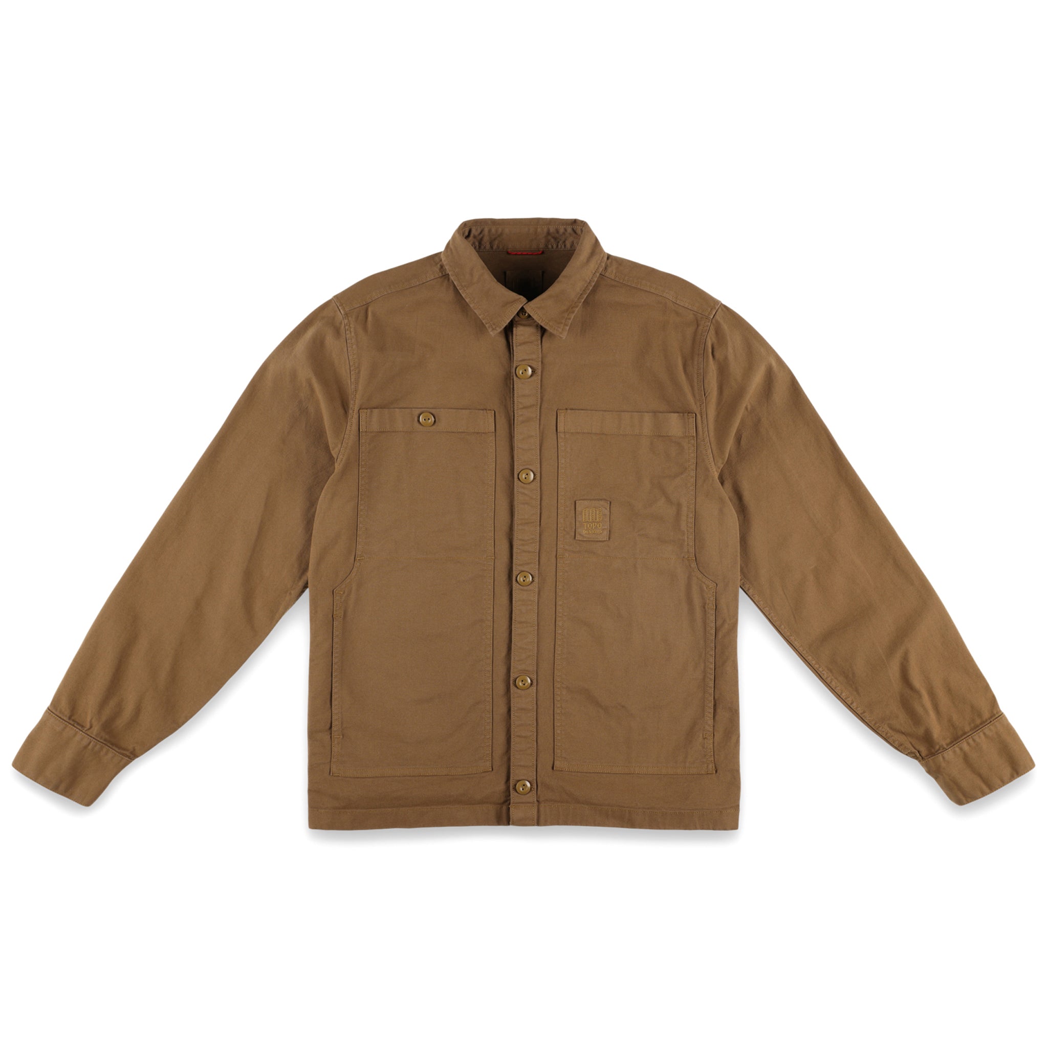 Topo Designs Herren Dirt Shirt Jacket 100% Bio-Baumwolle in "Dark Khaki".