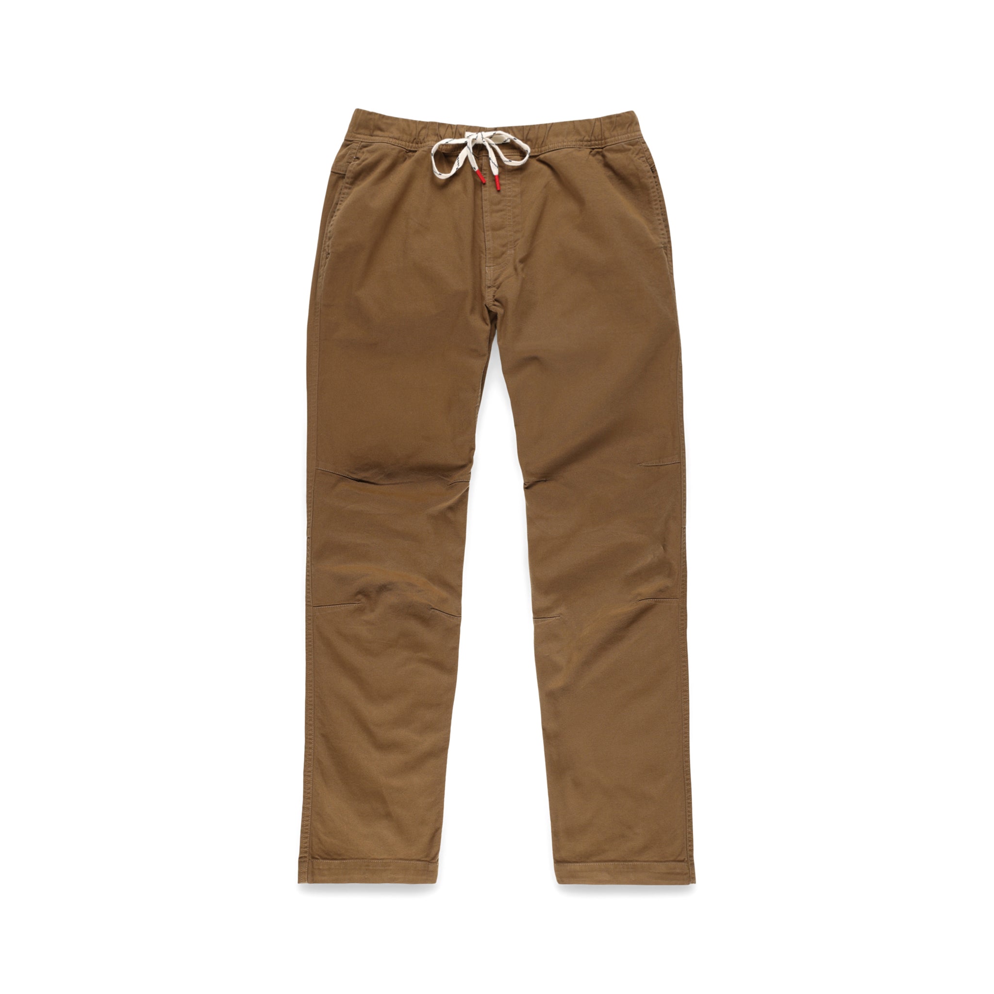  Topo Designs Herren Dirt Hose 100% Bio-Baumwolle Kordelzug in "Dark Khaki" braun.