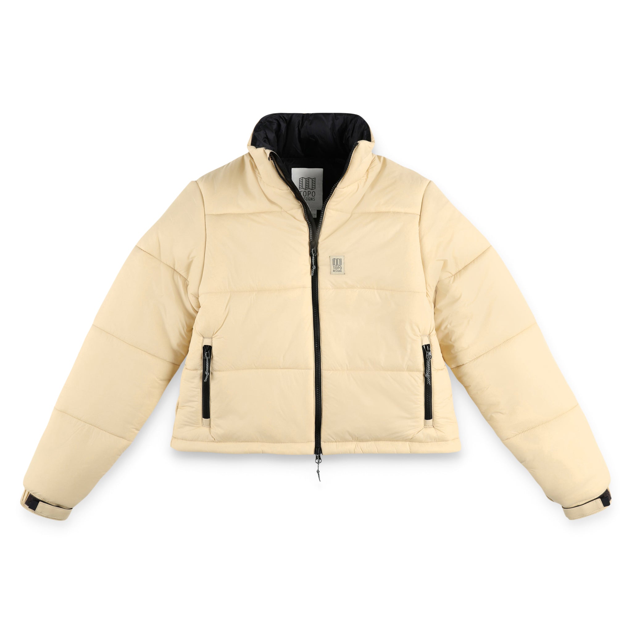 Topo Designs Damen Puffer recycelte isolierte Jacke in "Sand" weiß