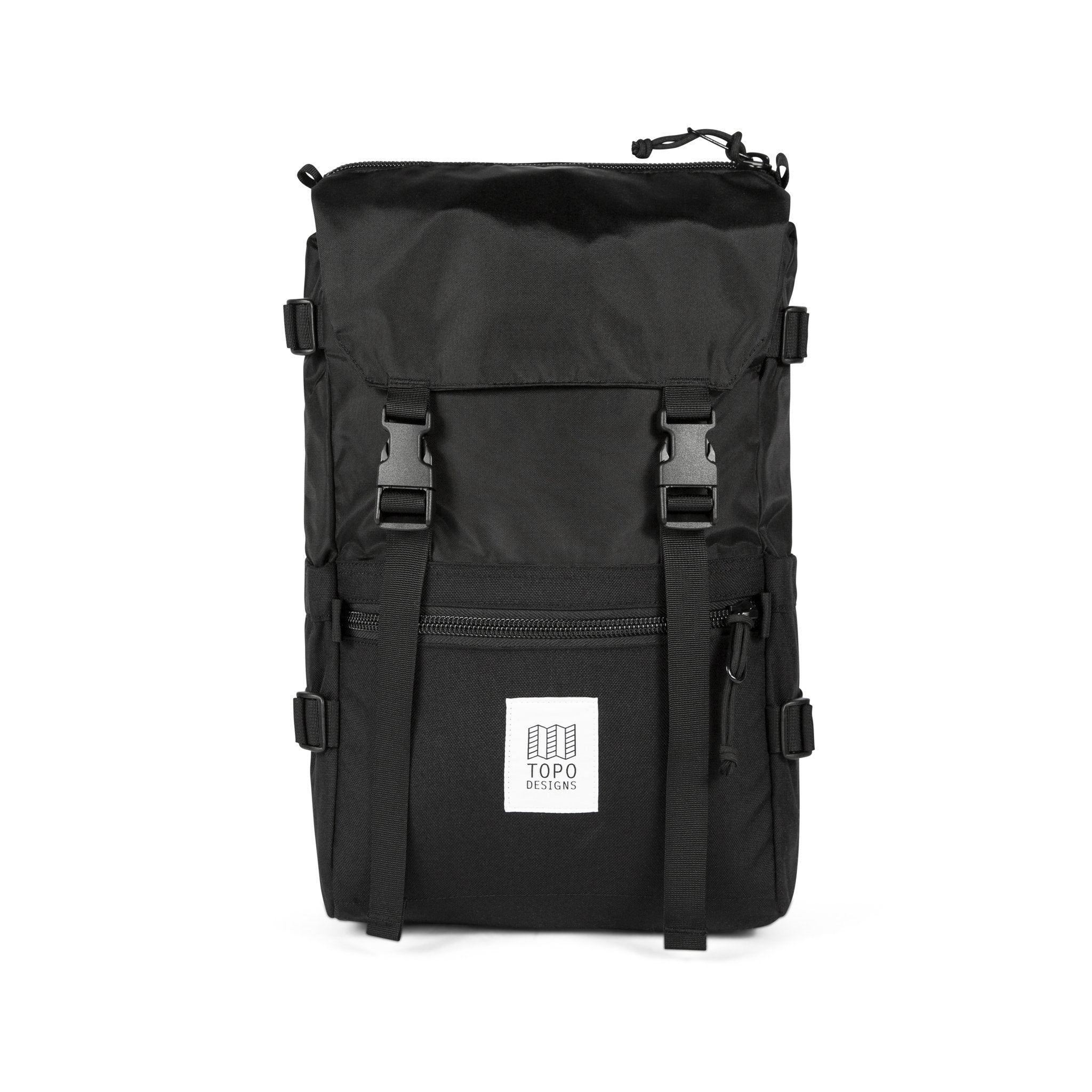 Produktfoto der Vorderseite des Topo Designs Rover Pack Classic in "Black".