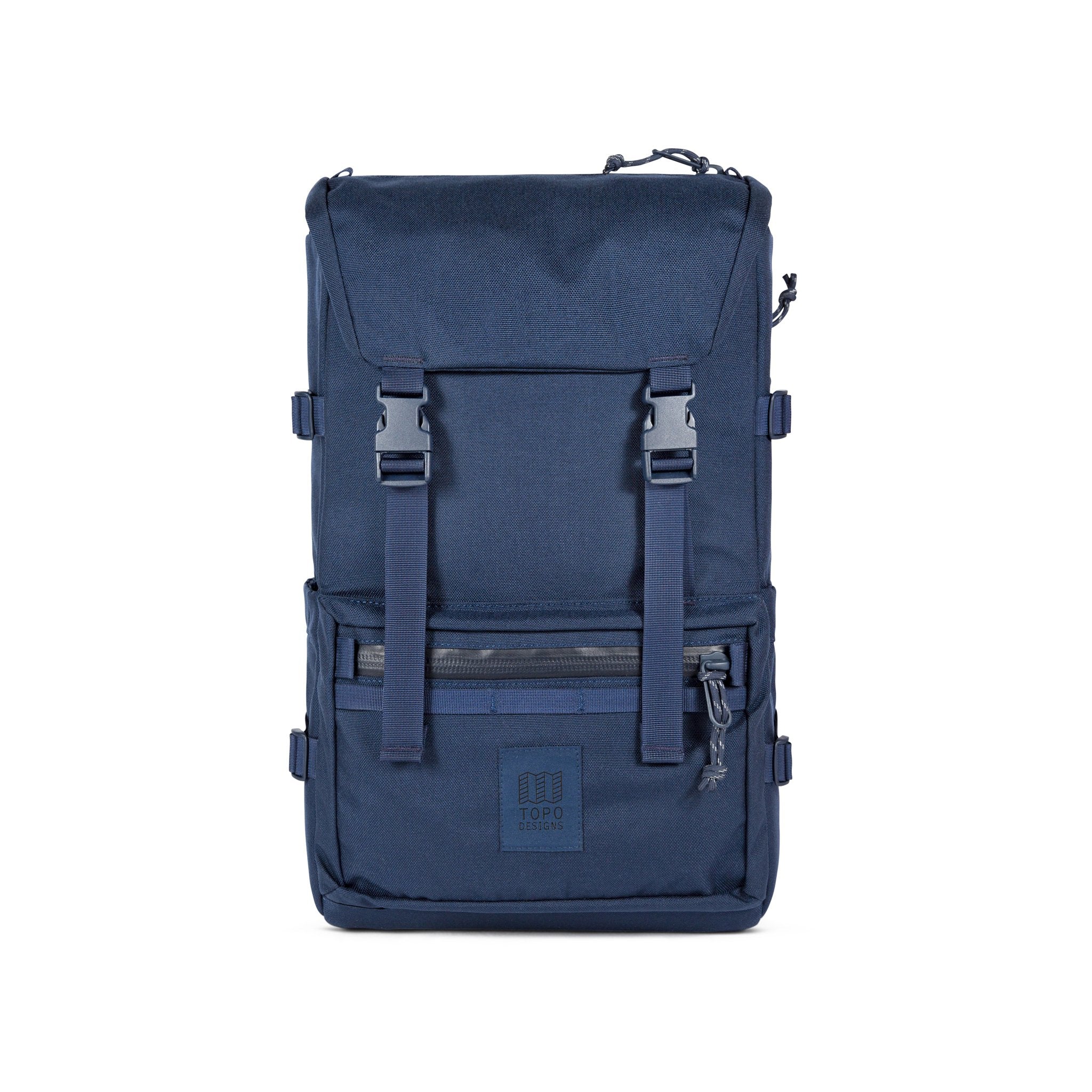 Produktfoto der Vorderseite des Topo Designs Rover Pack Tech in "Navy" blau.