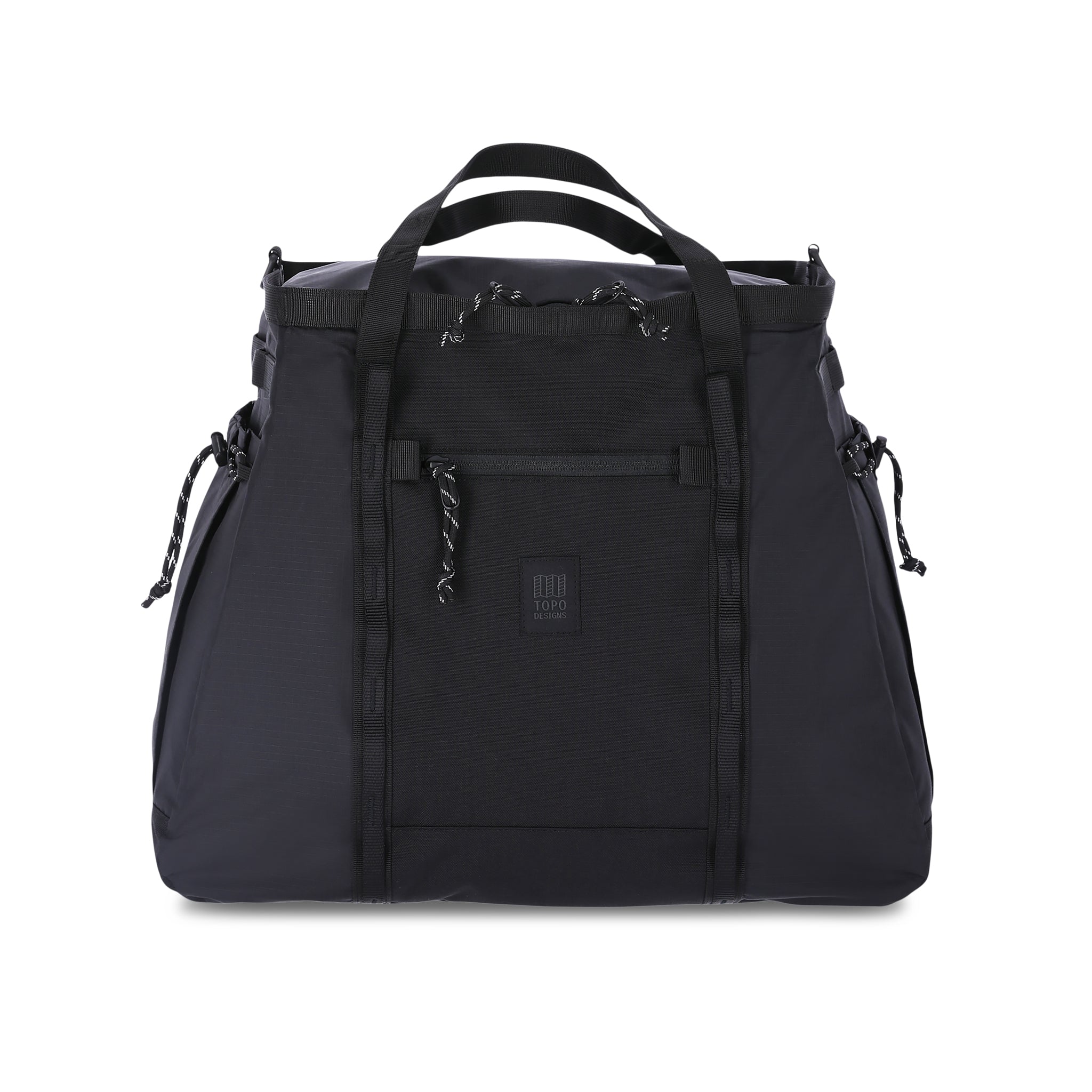 Topo Designs Mountain Gear Bag Tragetasche aus leichtem, recyceltem "Black"-Nylon.