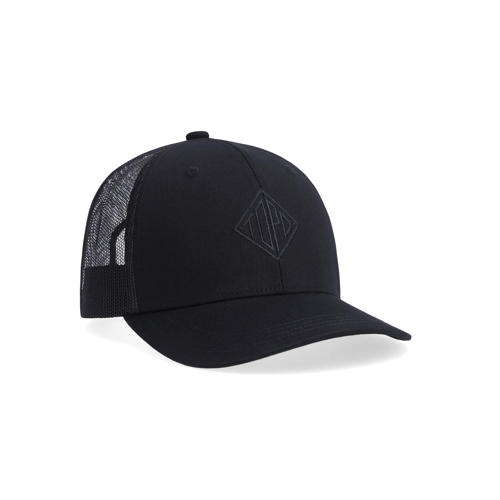 Topo Designs Diamond Logo Trucker Hut in "Schwarz"