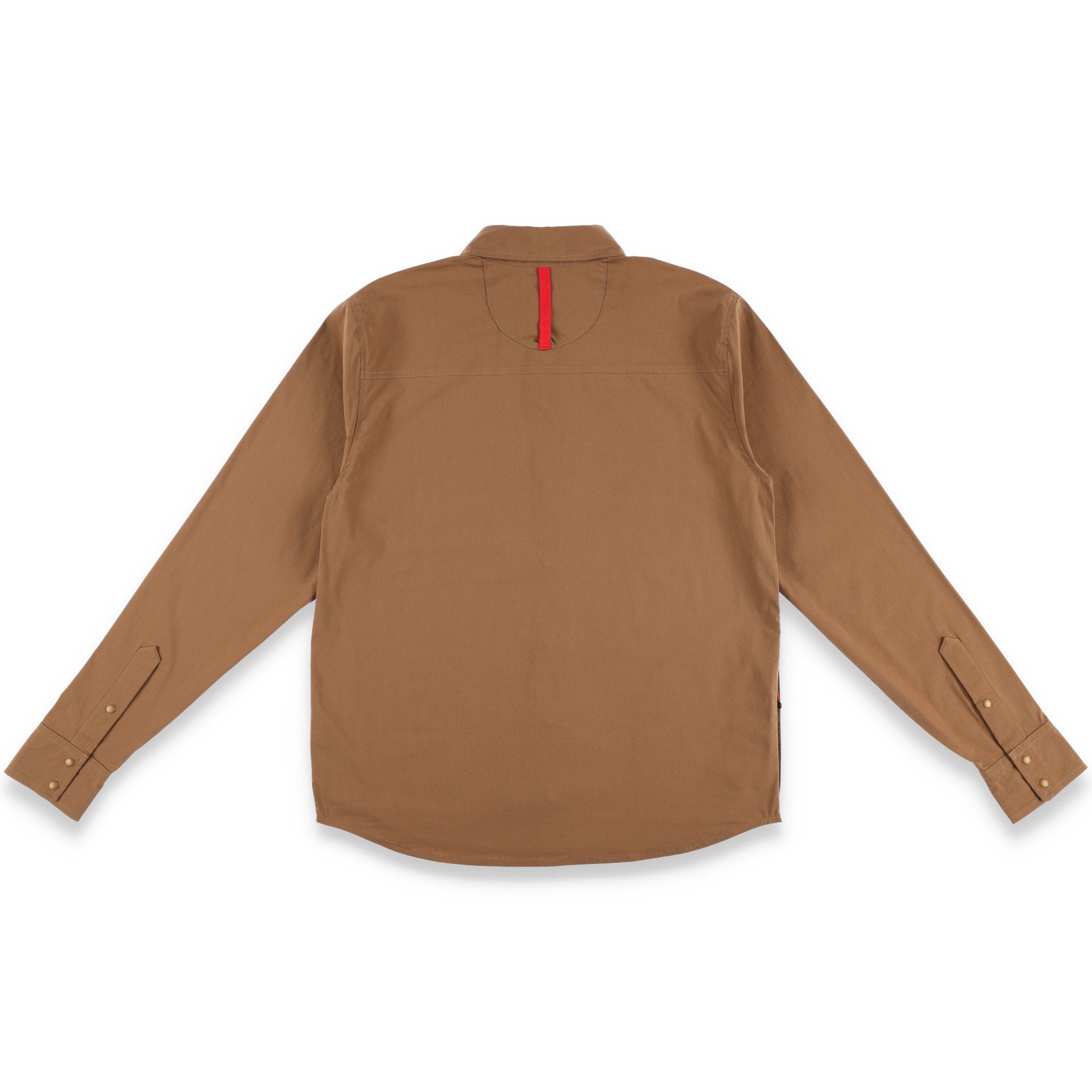 Bande d'emballage PackFast au dos Hommes la Chemise Manches Longues Topo Designs Global en brun "Dark Khaki".