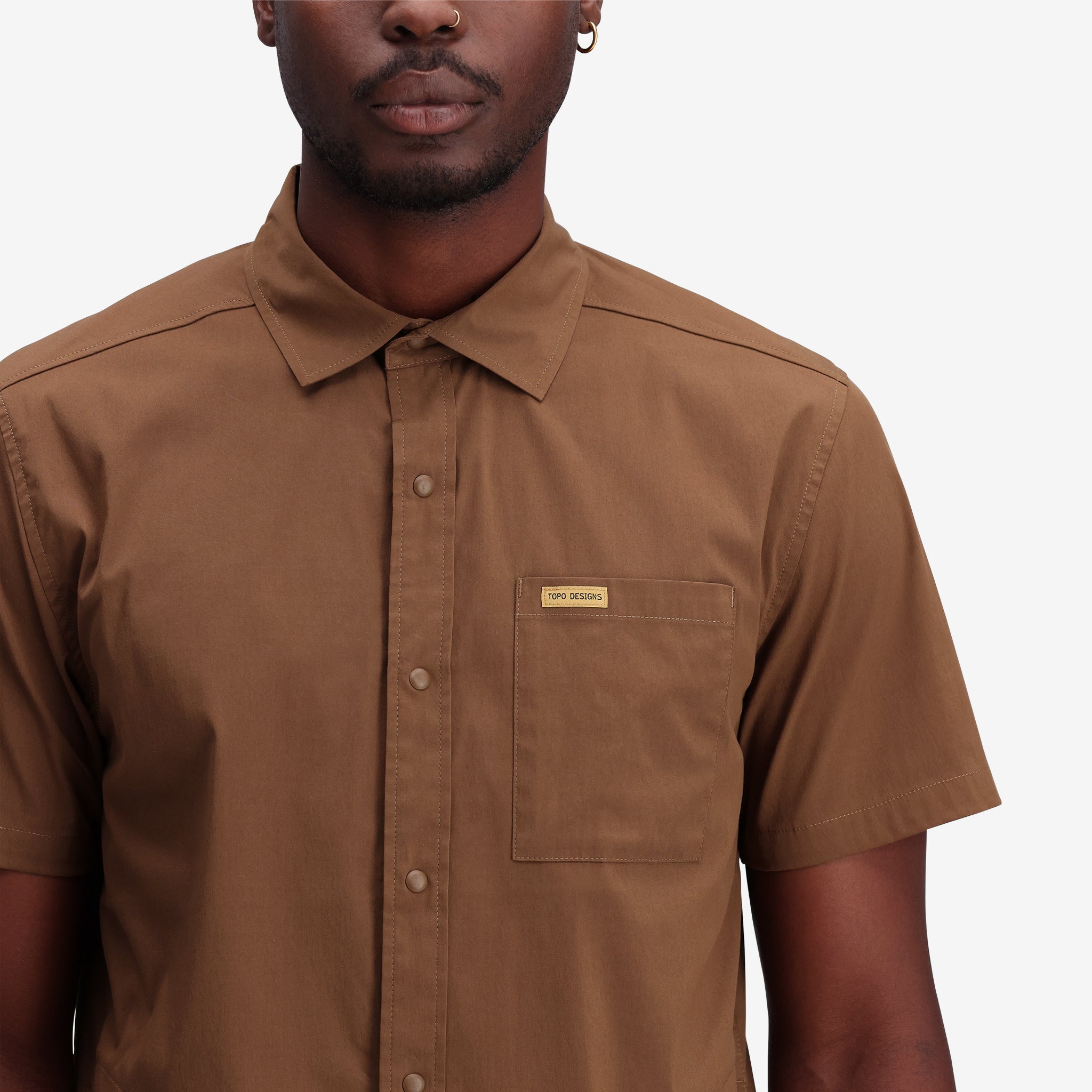 Global Chemise Manches Courtes Mens en "Desert Palm"