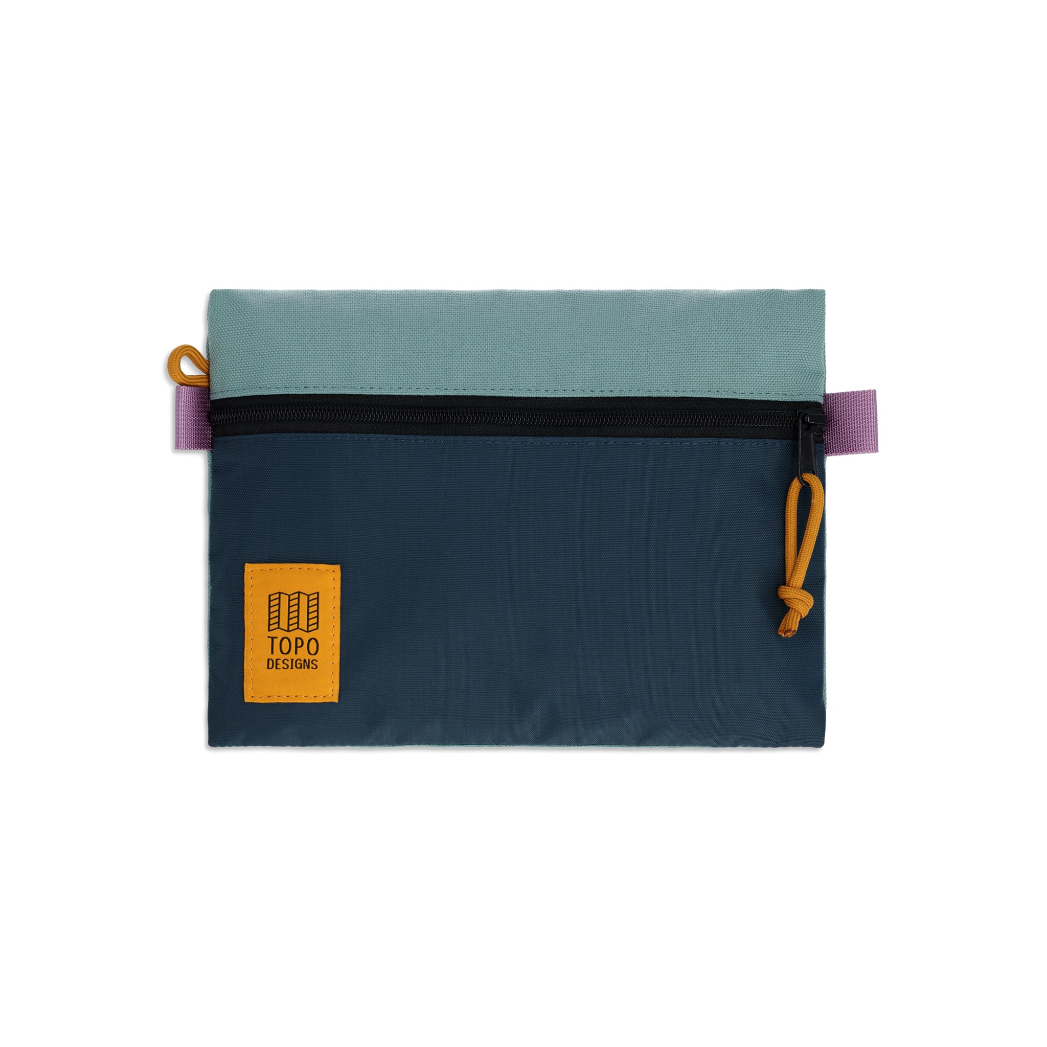 Topo Designs Accessory Bag "Medium" in "Sage / Pond Blue"