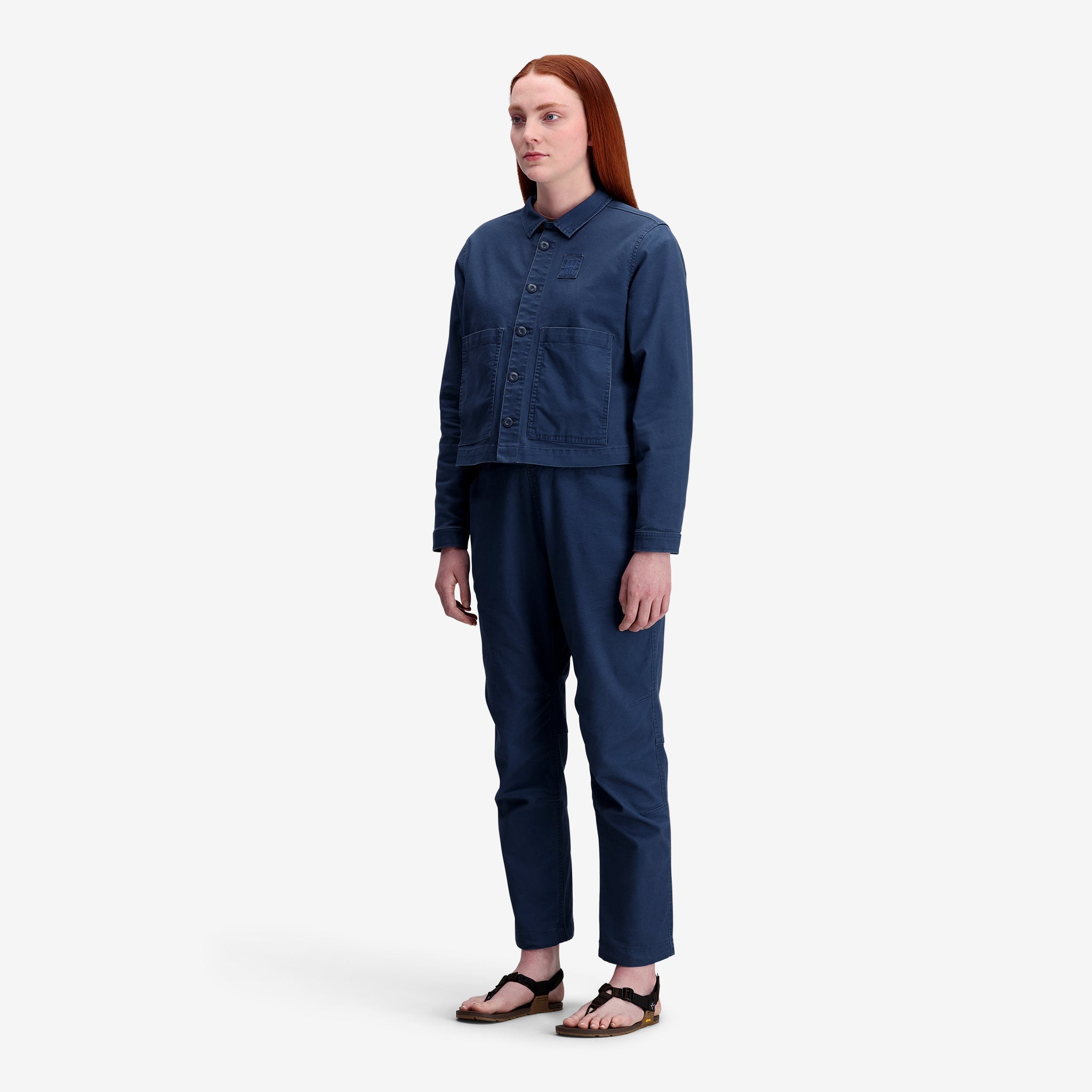 Vue générale de la Dirt Veste W en "Dark Denim"