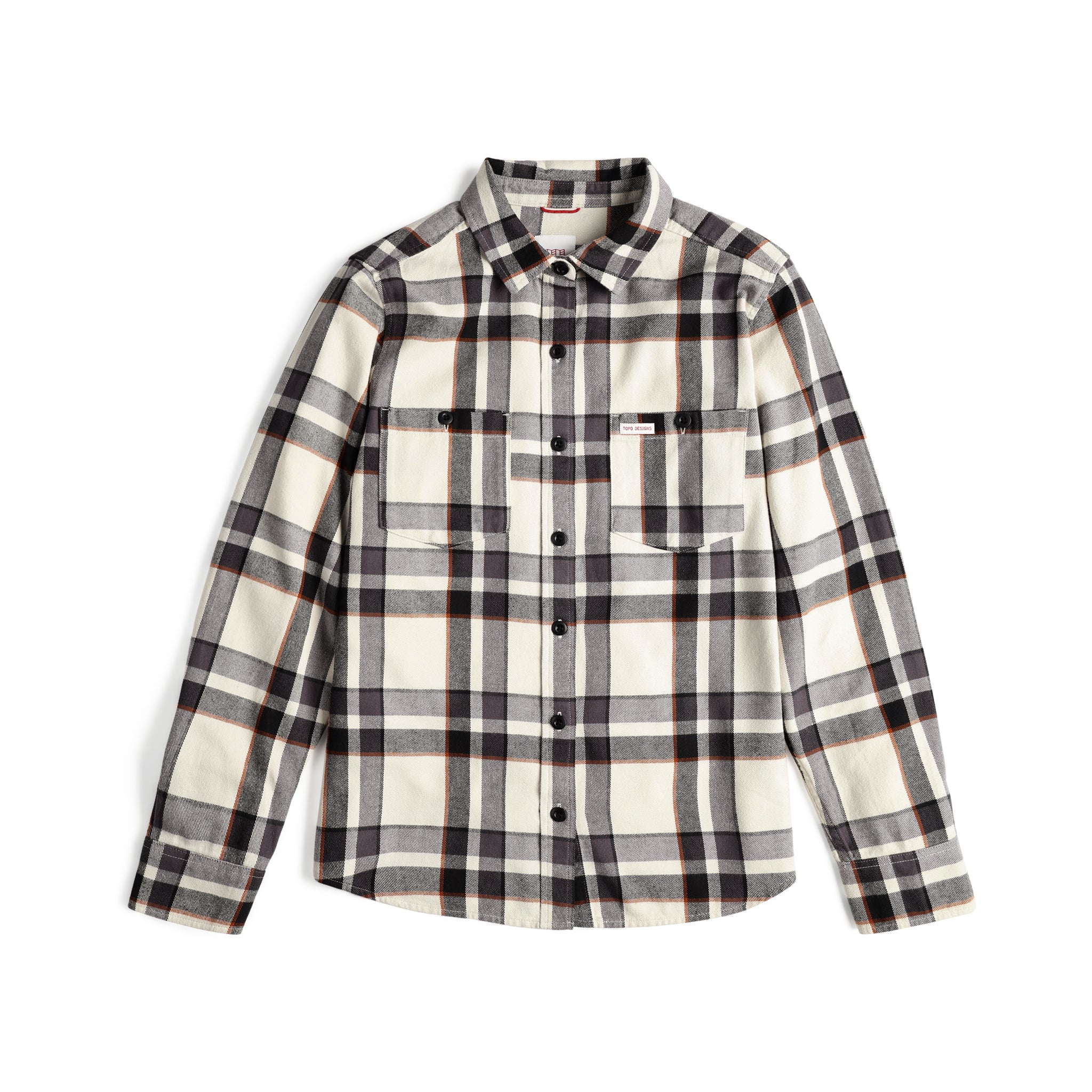 Chemise de nuit Mountain Plaid en "Bone White Multi"