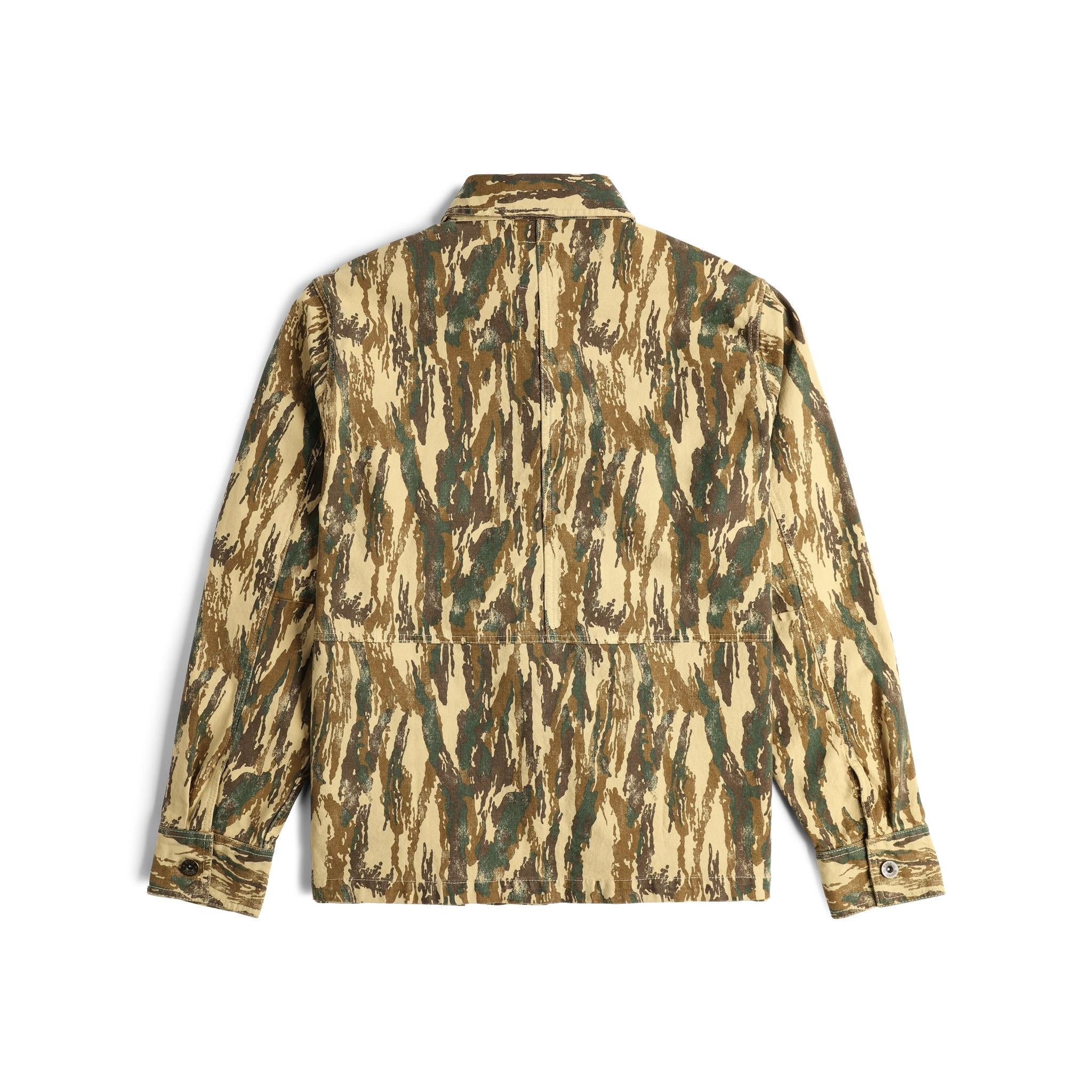 Vue arrière de la Veste  Topo Designs Dirt Utility Veste - Hommes  enDirt Camo Print".