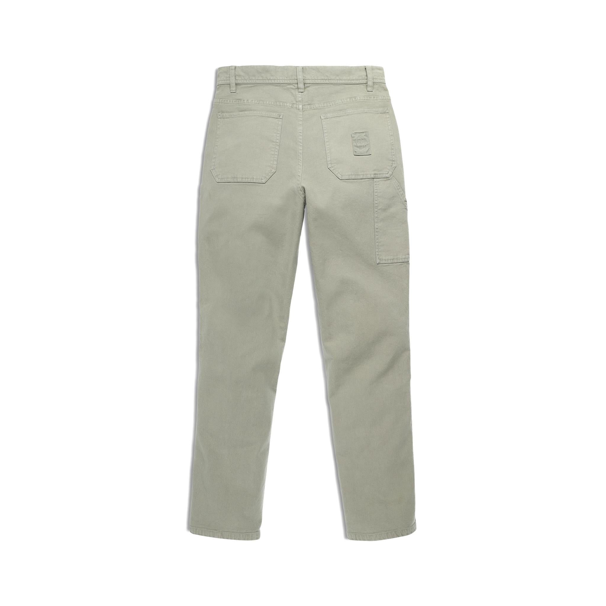 Vue arrière du Pantalon  Topo Designs Dirt Utility - Hommes  en "Dried Sage" (sauge séchée)