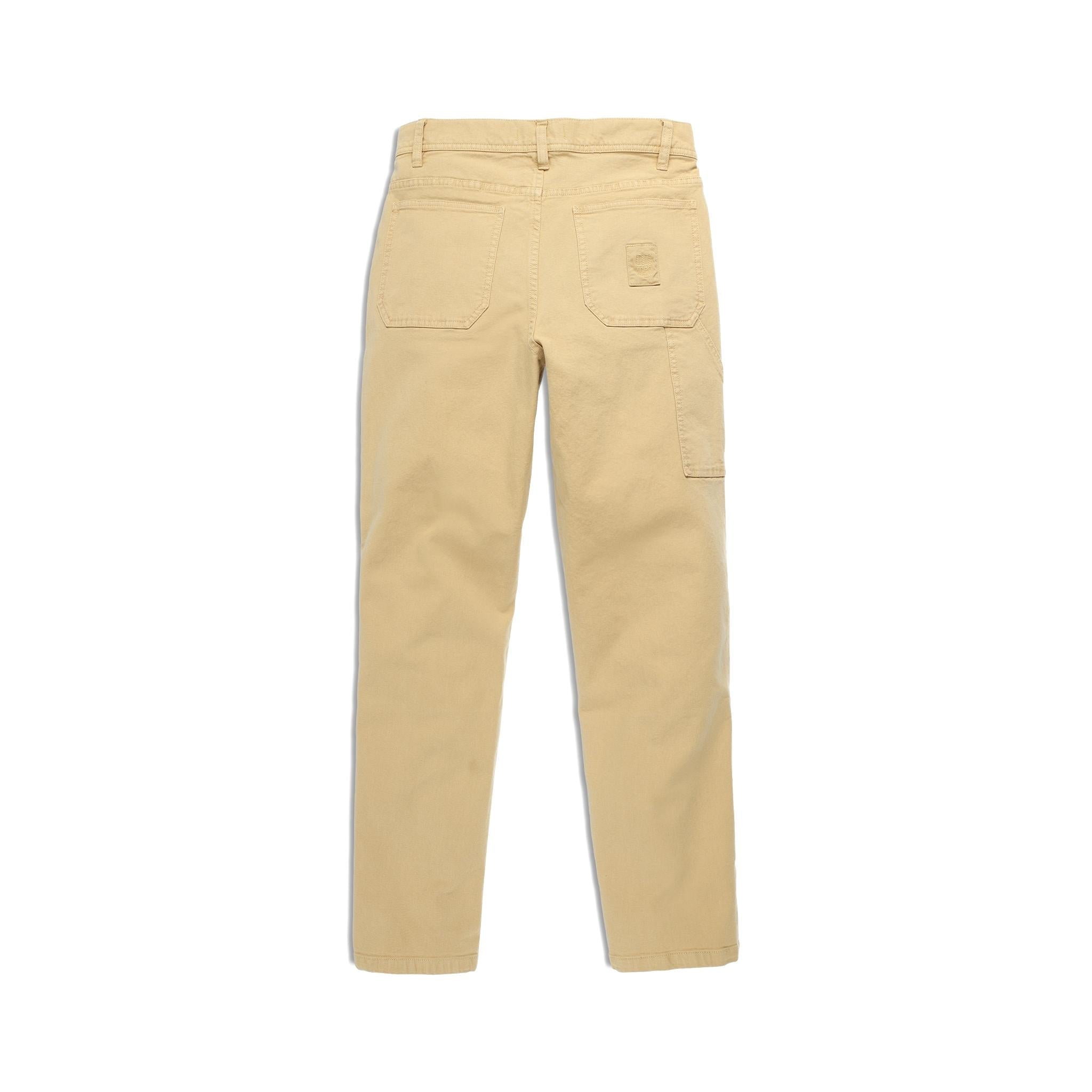 Vue arrière du Topo Designs Dirt Utility Pantalon - Hommes  en "Sahara"