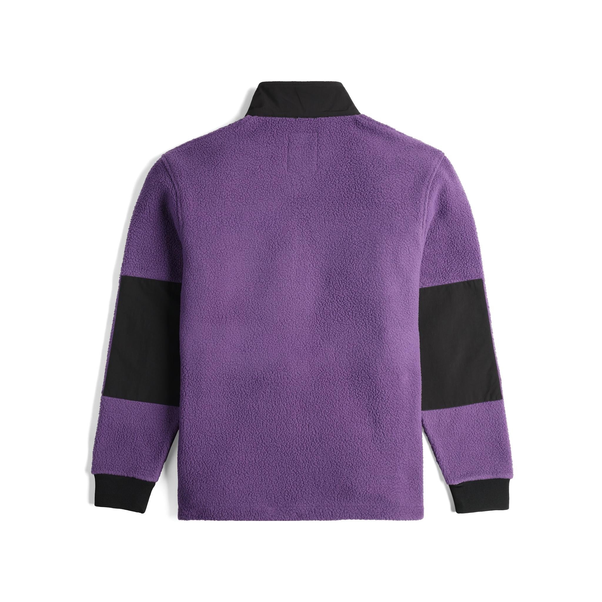 Vue arrière de la Veste  Topo Designs Summit Rise Full Zip - Hommes en "Loganberry / Black"