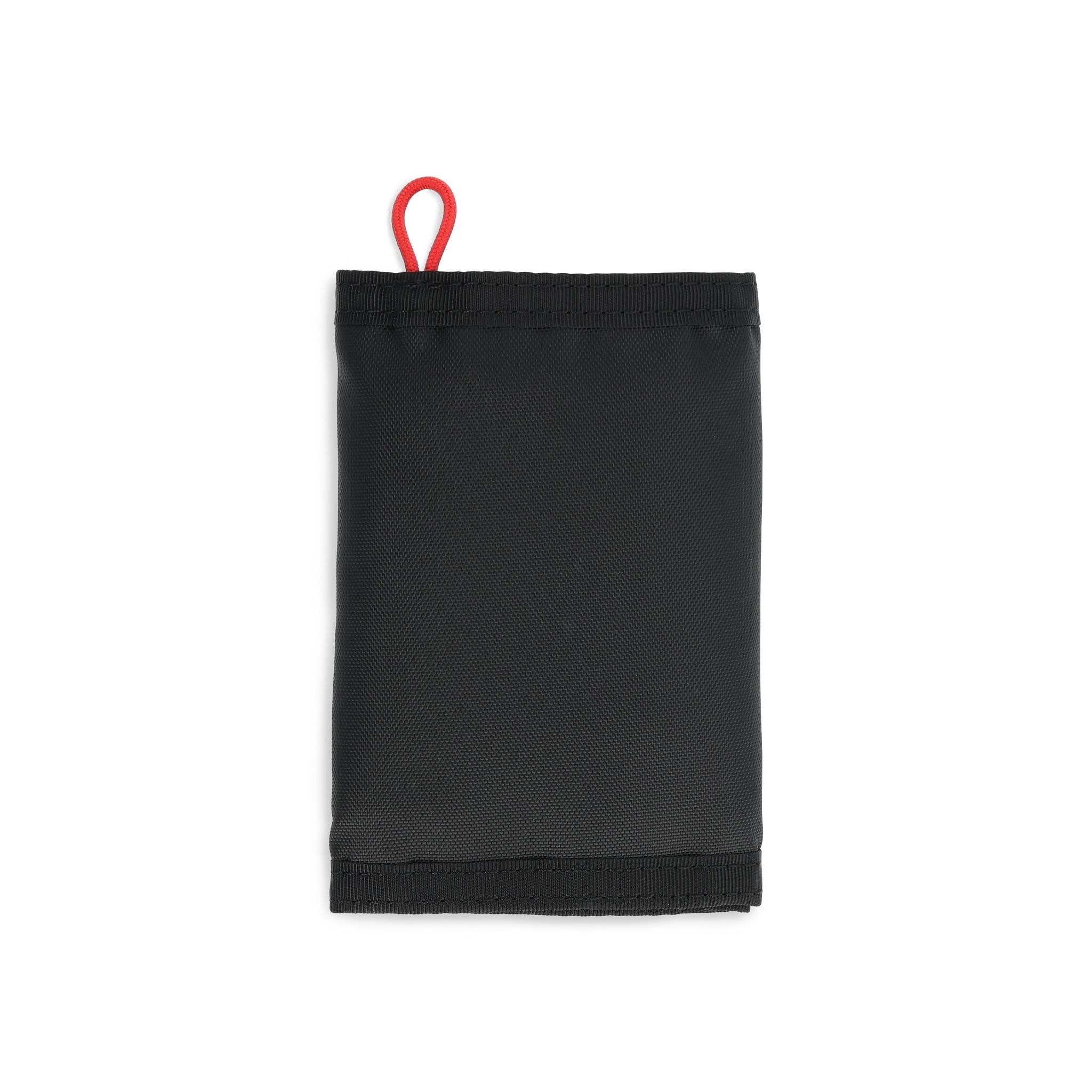 Vue arrière du portefeuille Tri-Fold de Topo Designs en "Black" (noir)