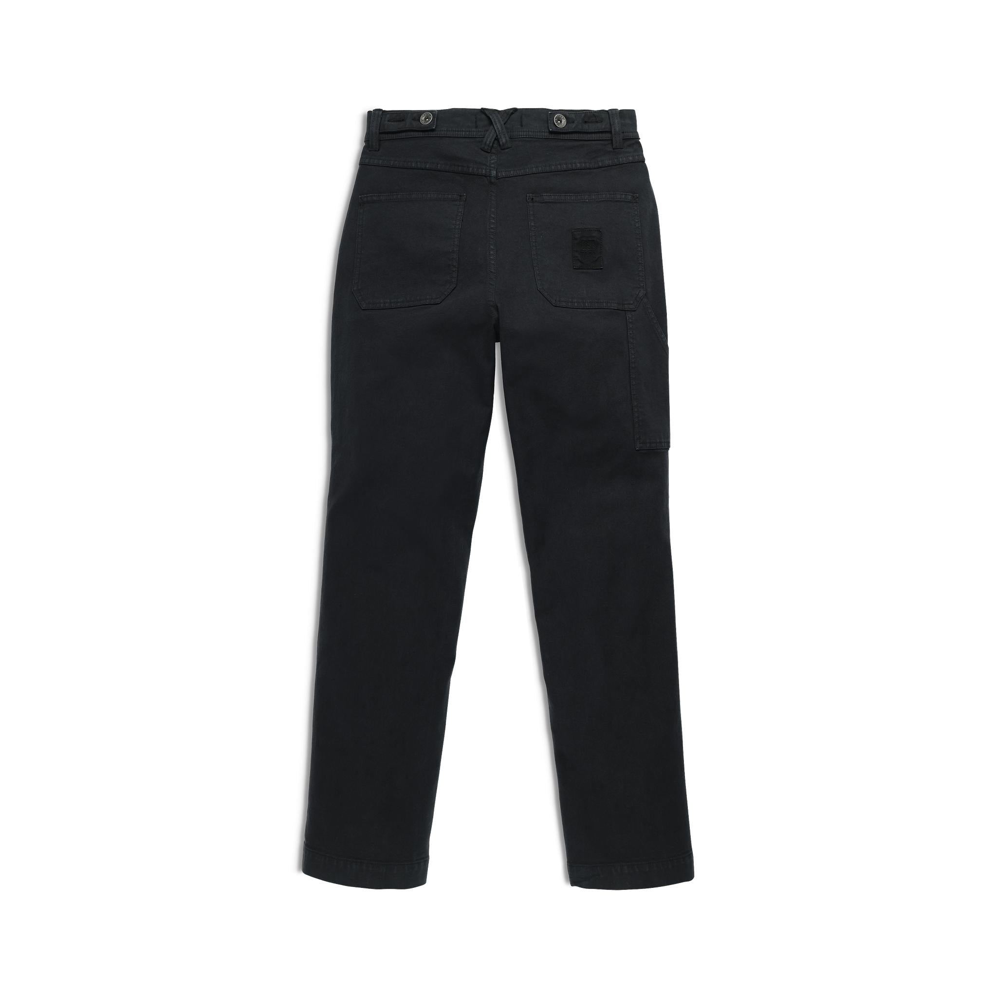 Vue arrière du Topo Designs Dirt Utility Pantalon - Femmes  en "Black"