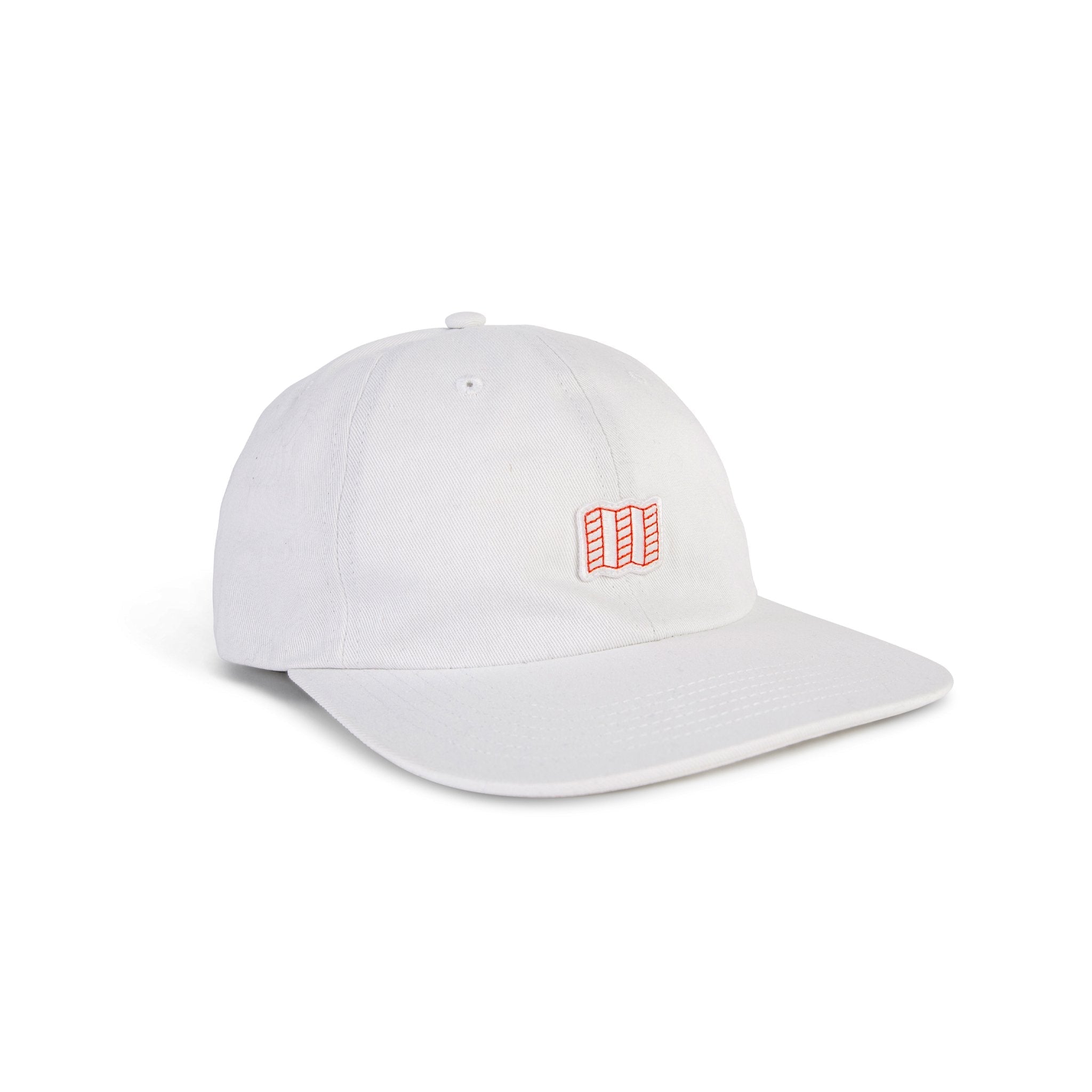 Topo Designs Mini Map logo Casquette baseball en blanc "Natural".