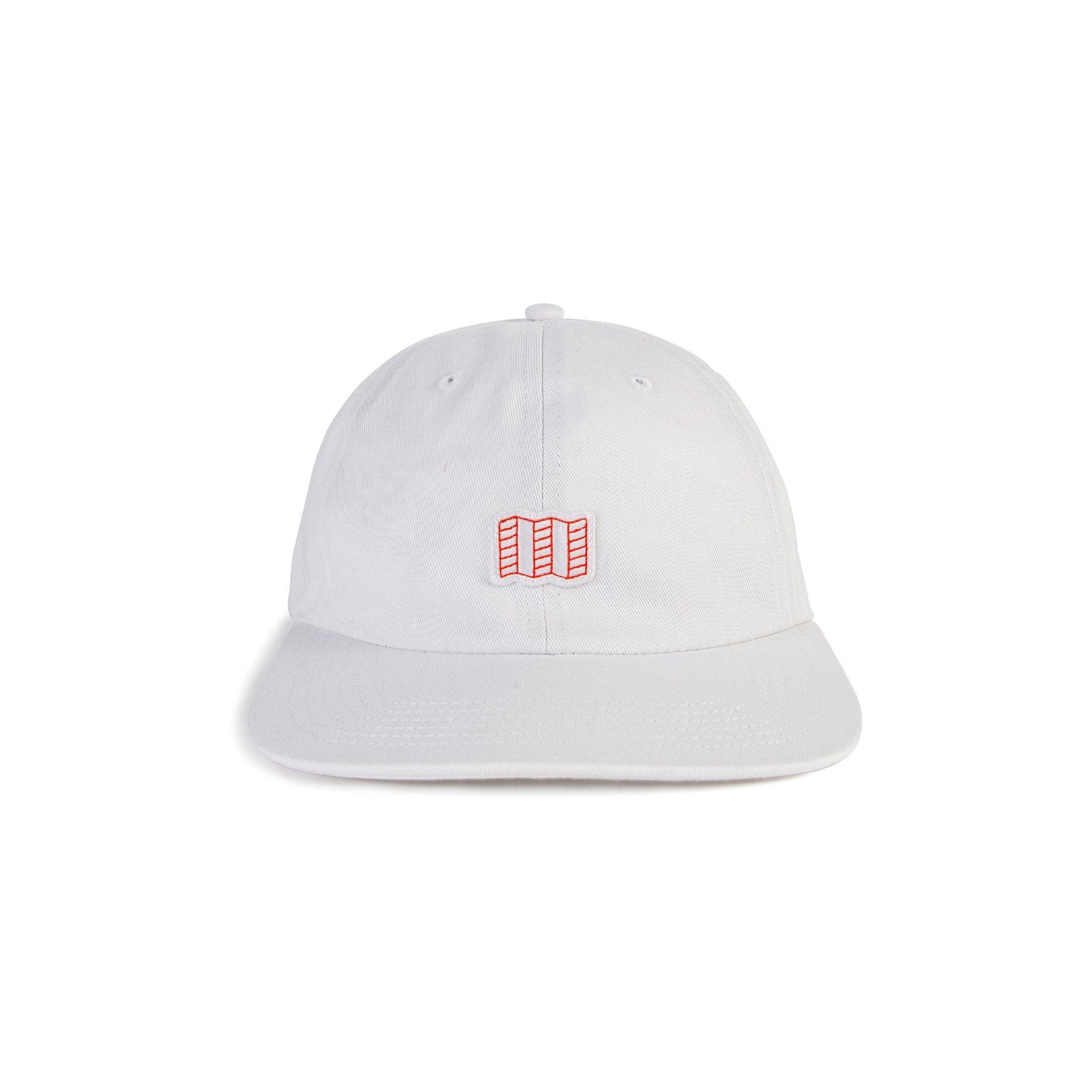 Topo Designs Mini Map logo Casquette baseball en blanc "Natural".