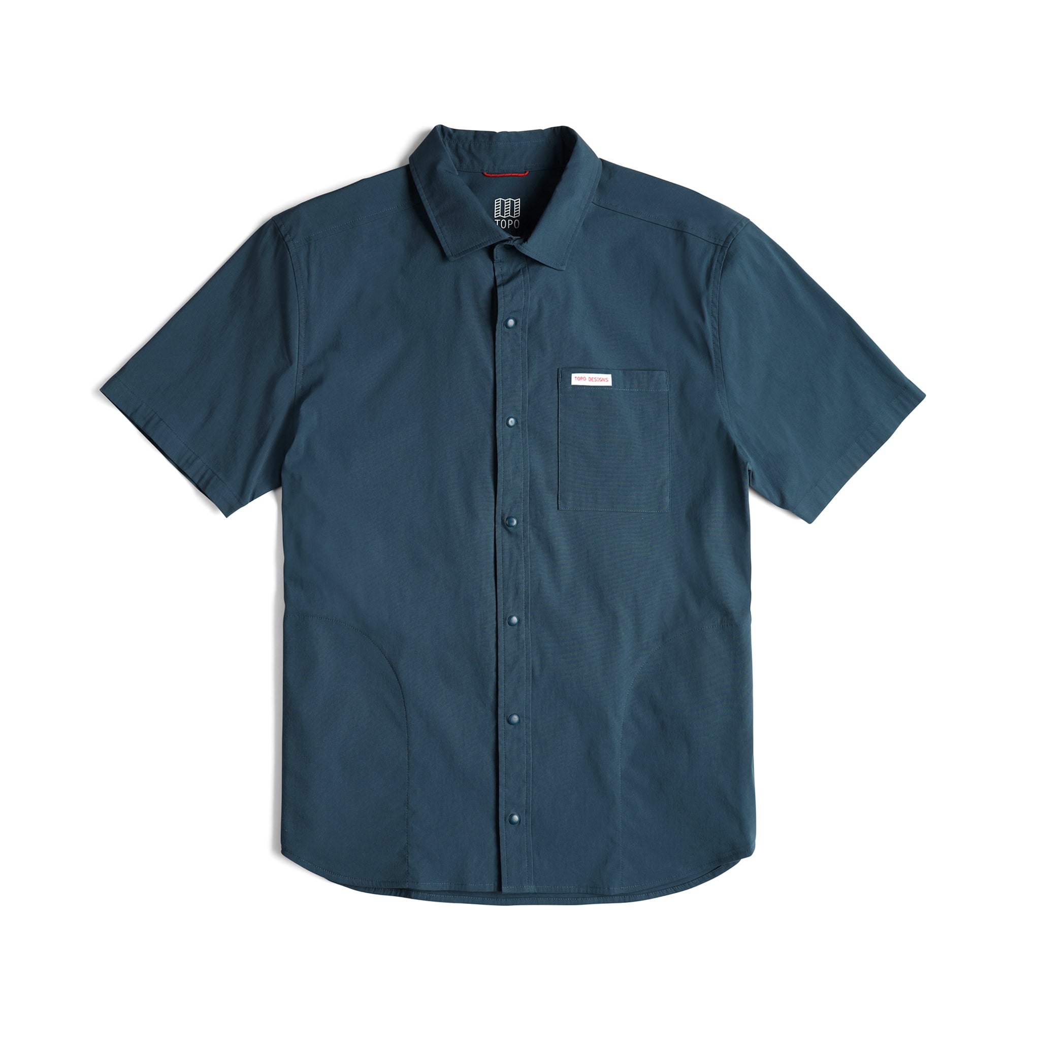 Topo Designs Global Chemise - Manches Courtes - Hommes en "Pond Blue"