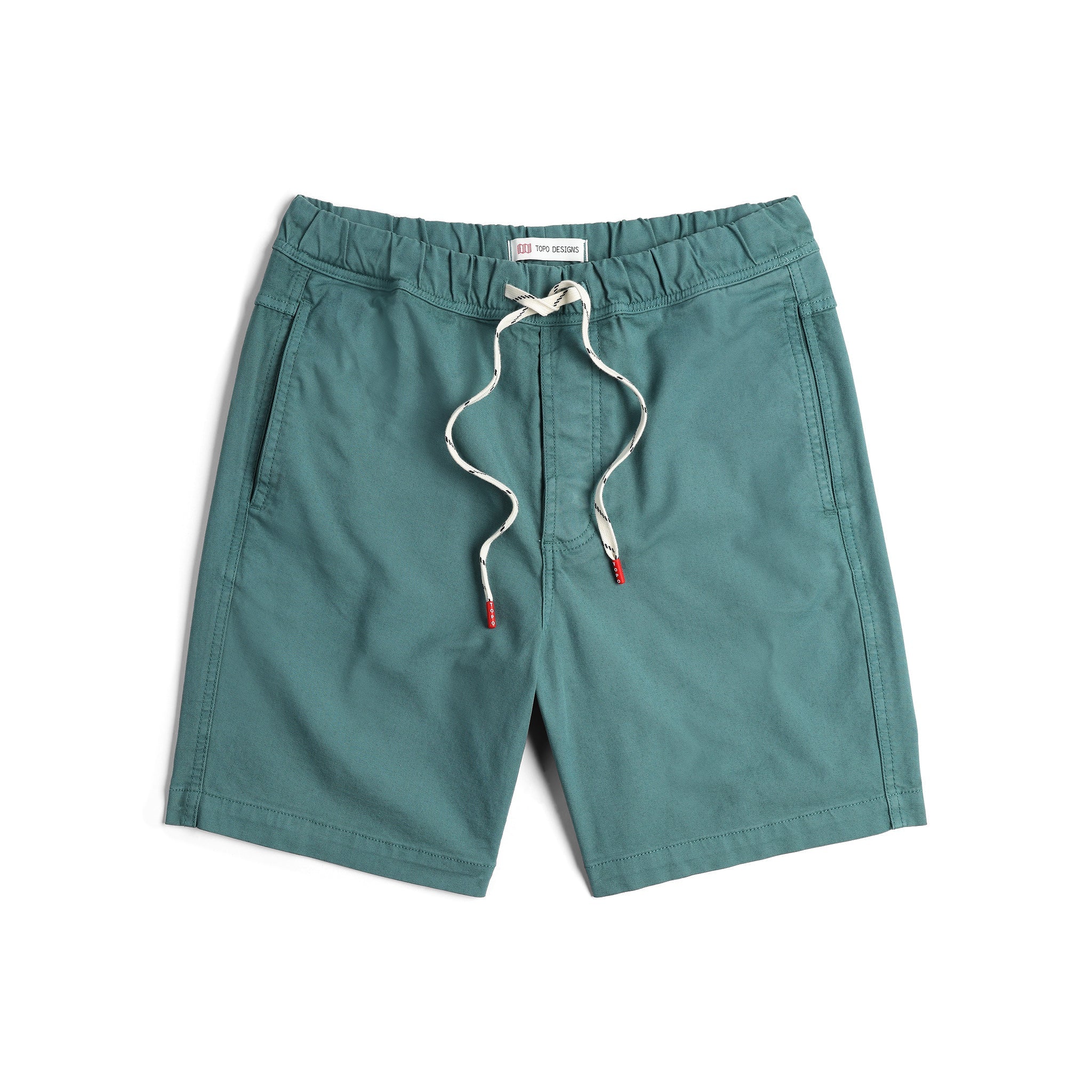 Vue avant du short Topo Designs Dirt Shorts - Hommes en "Sea Pine"