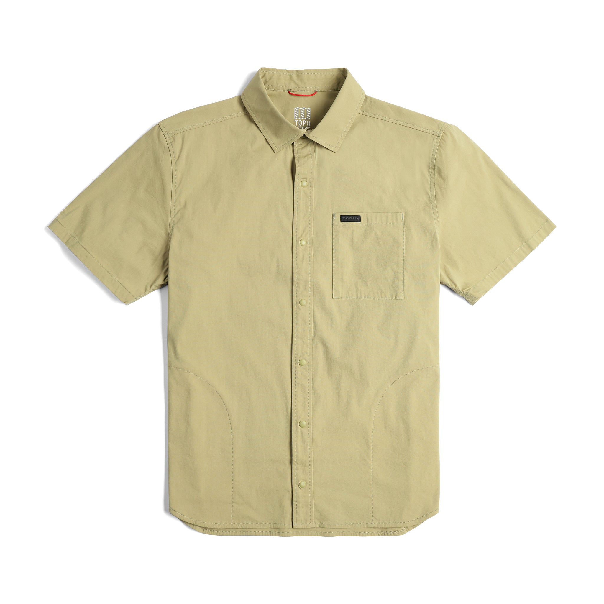 Topo Designs Global Chemise - Manches Courtes - Hommes in "Moss"